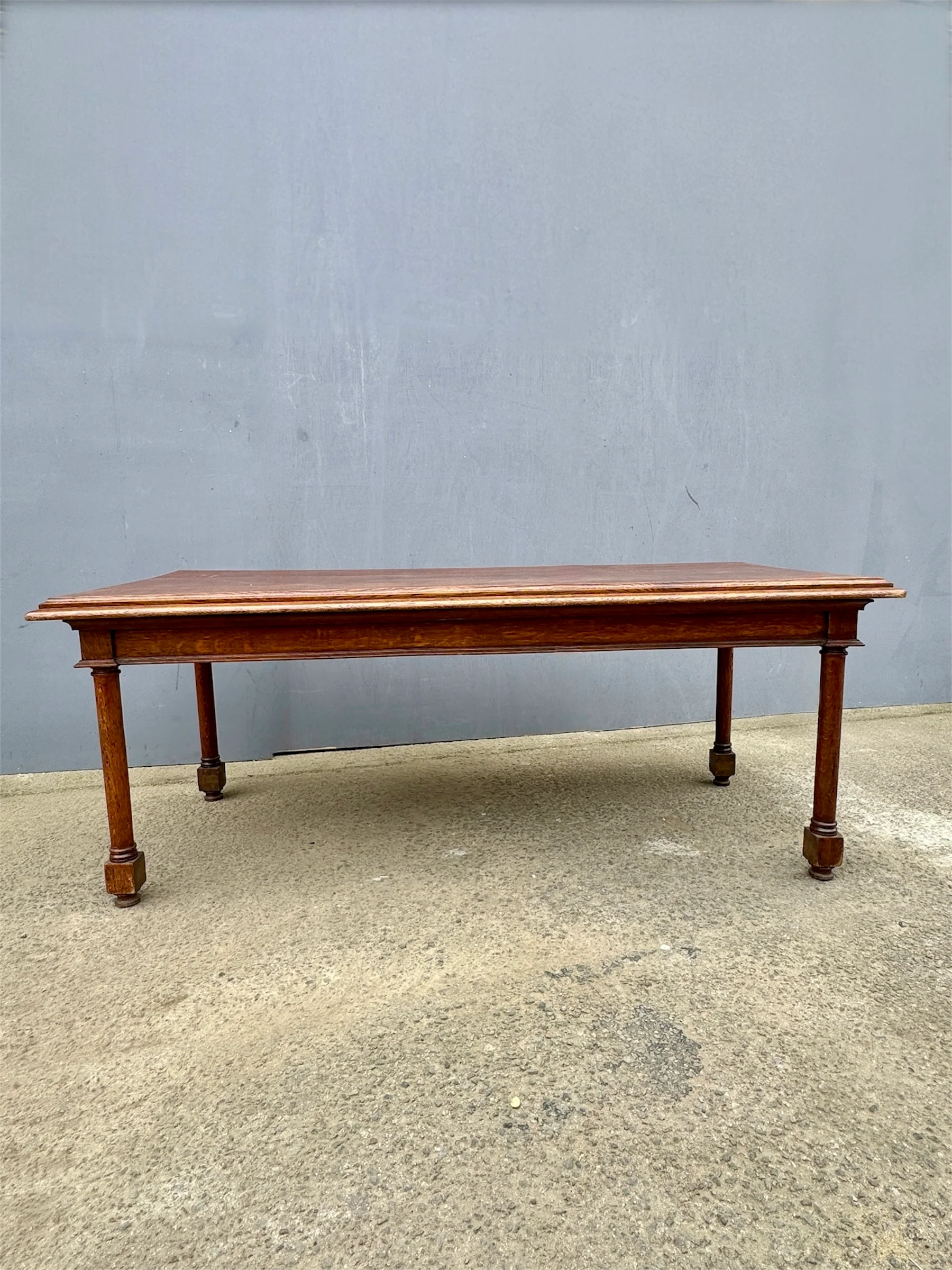 Late 1800s Large English Oak Table - Image 3