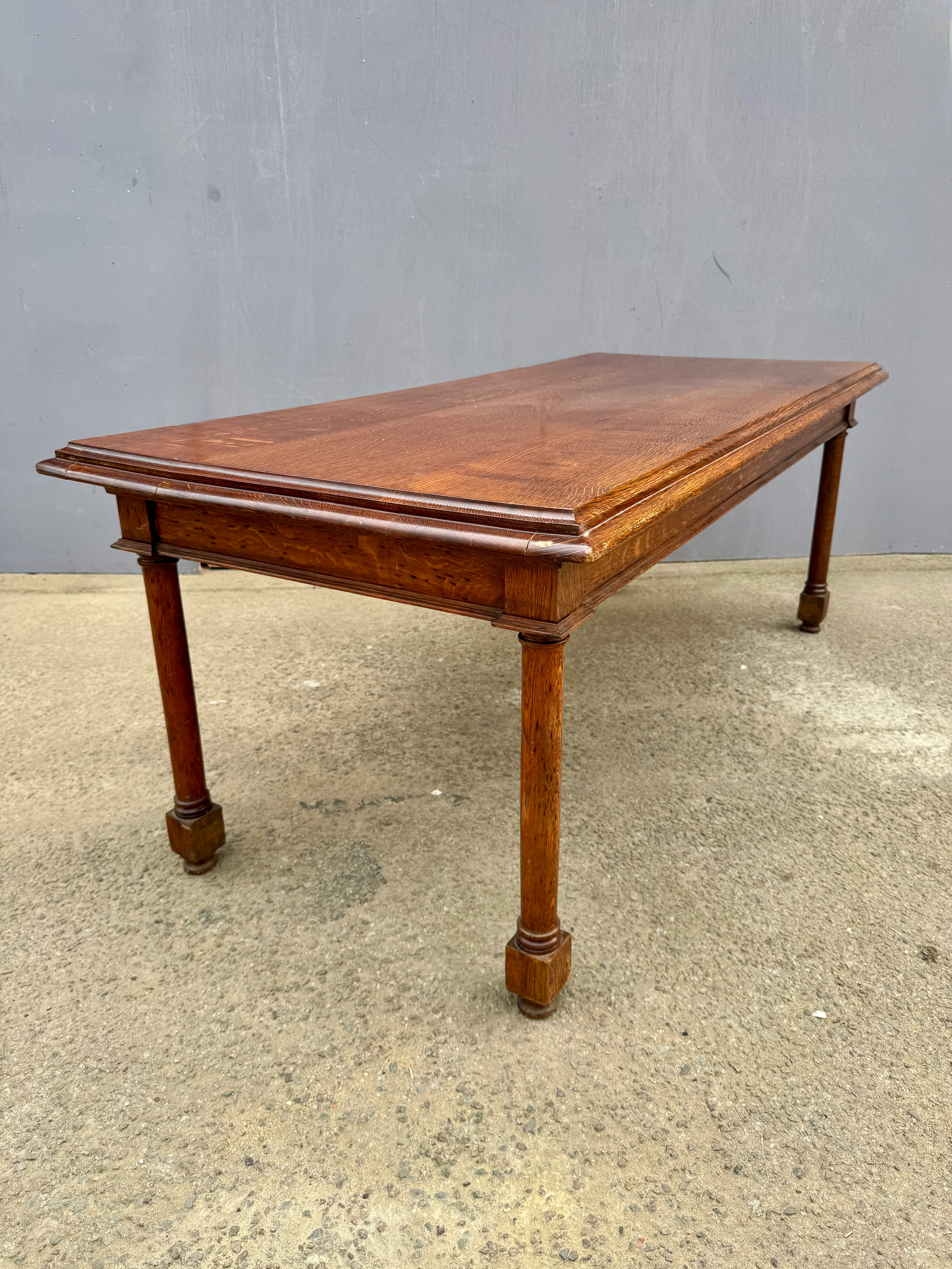 Late 1800s Large English Oak Table - Image 4