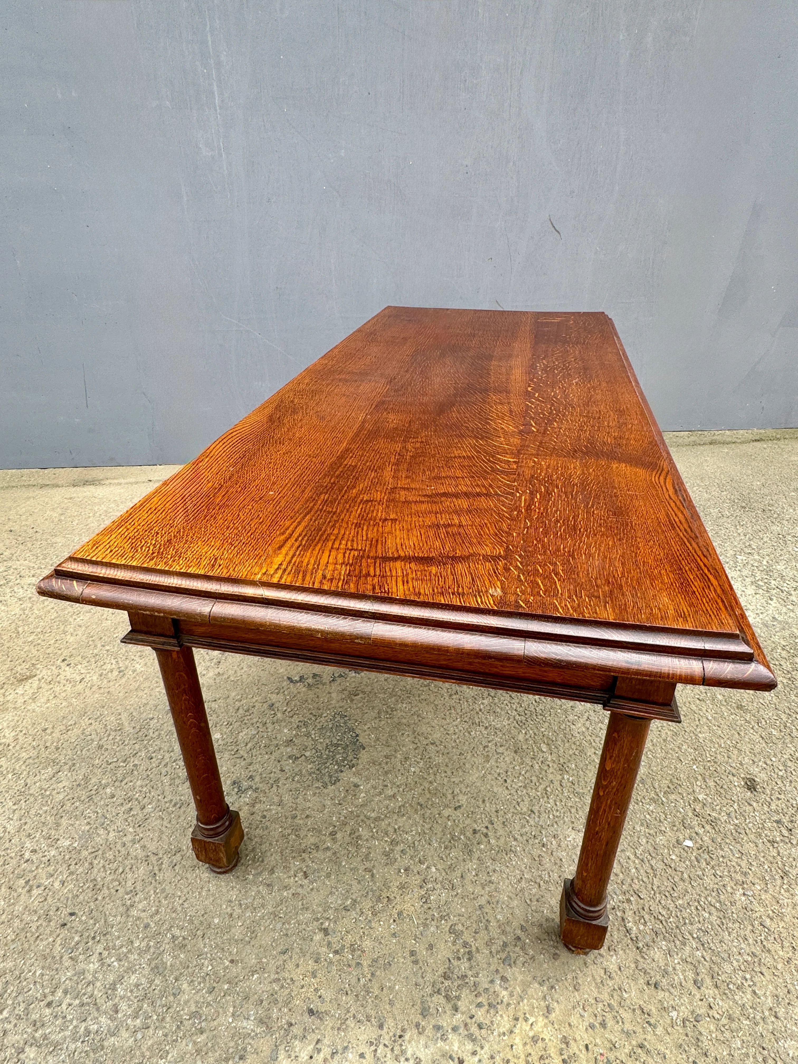 Late 1800s Large English Oak Table - Image 5