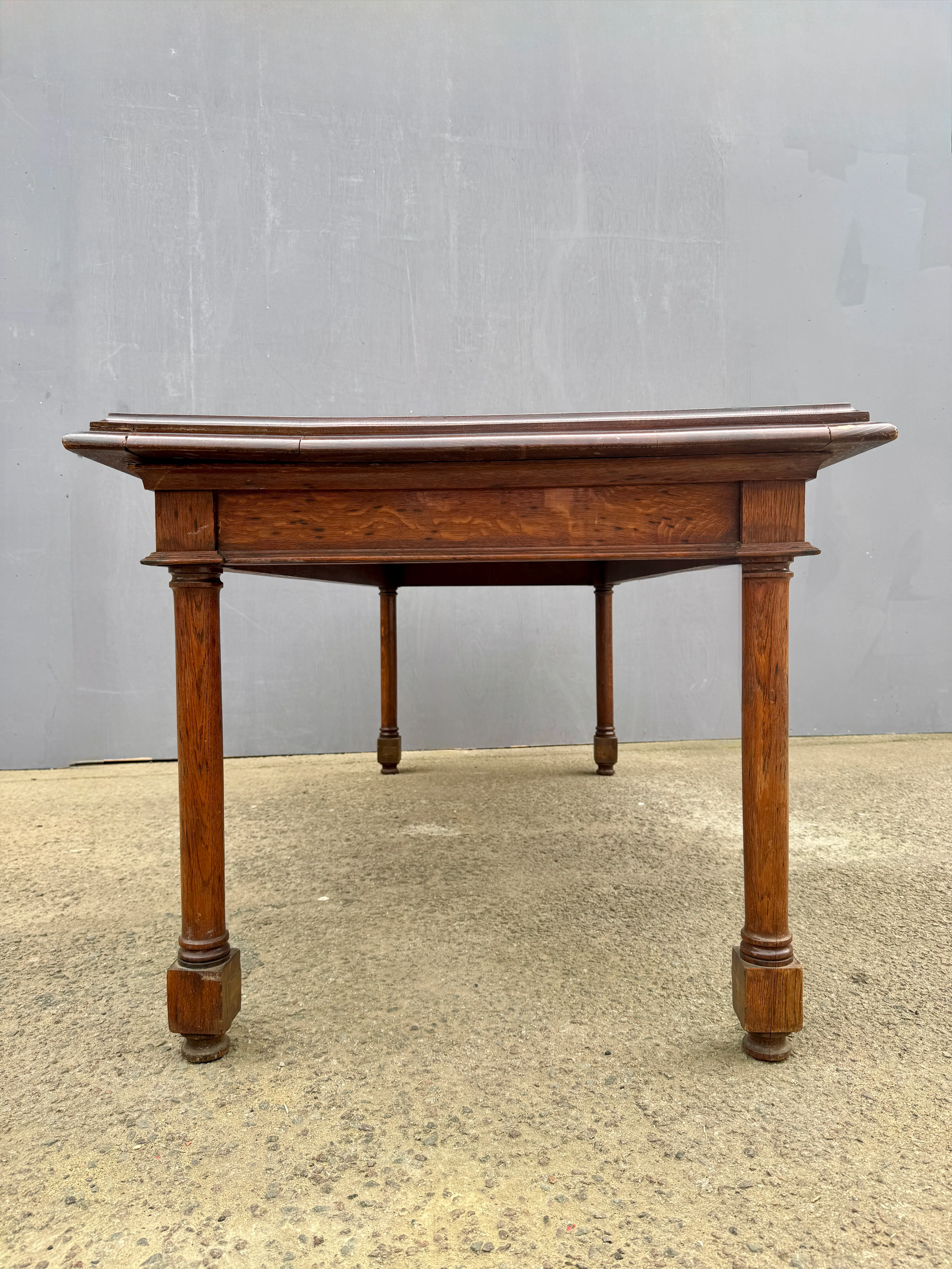 Late 1800s Large English Oak Table - Image 6