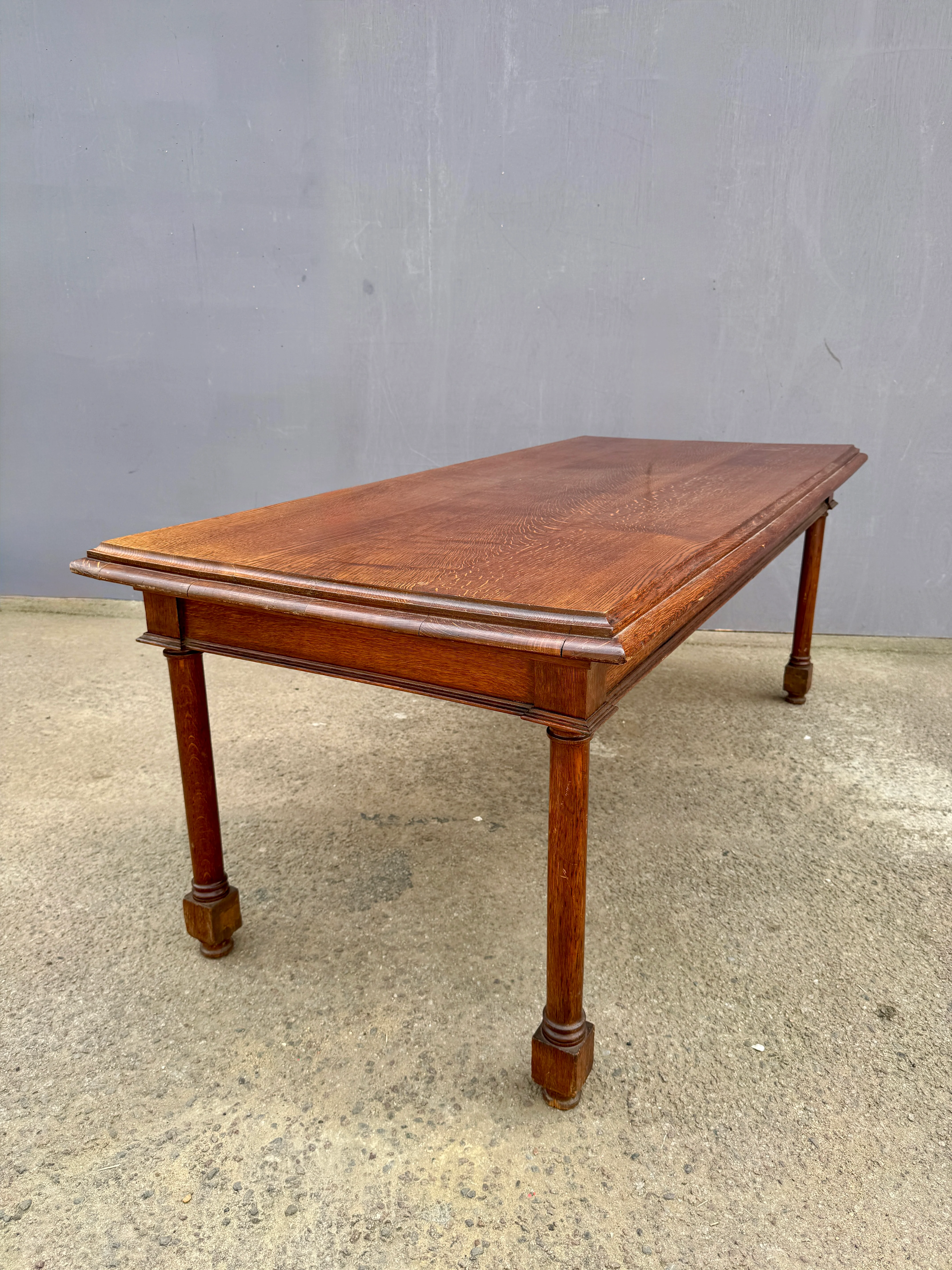 Late 1800s Large English Oak Table - Image 8