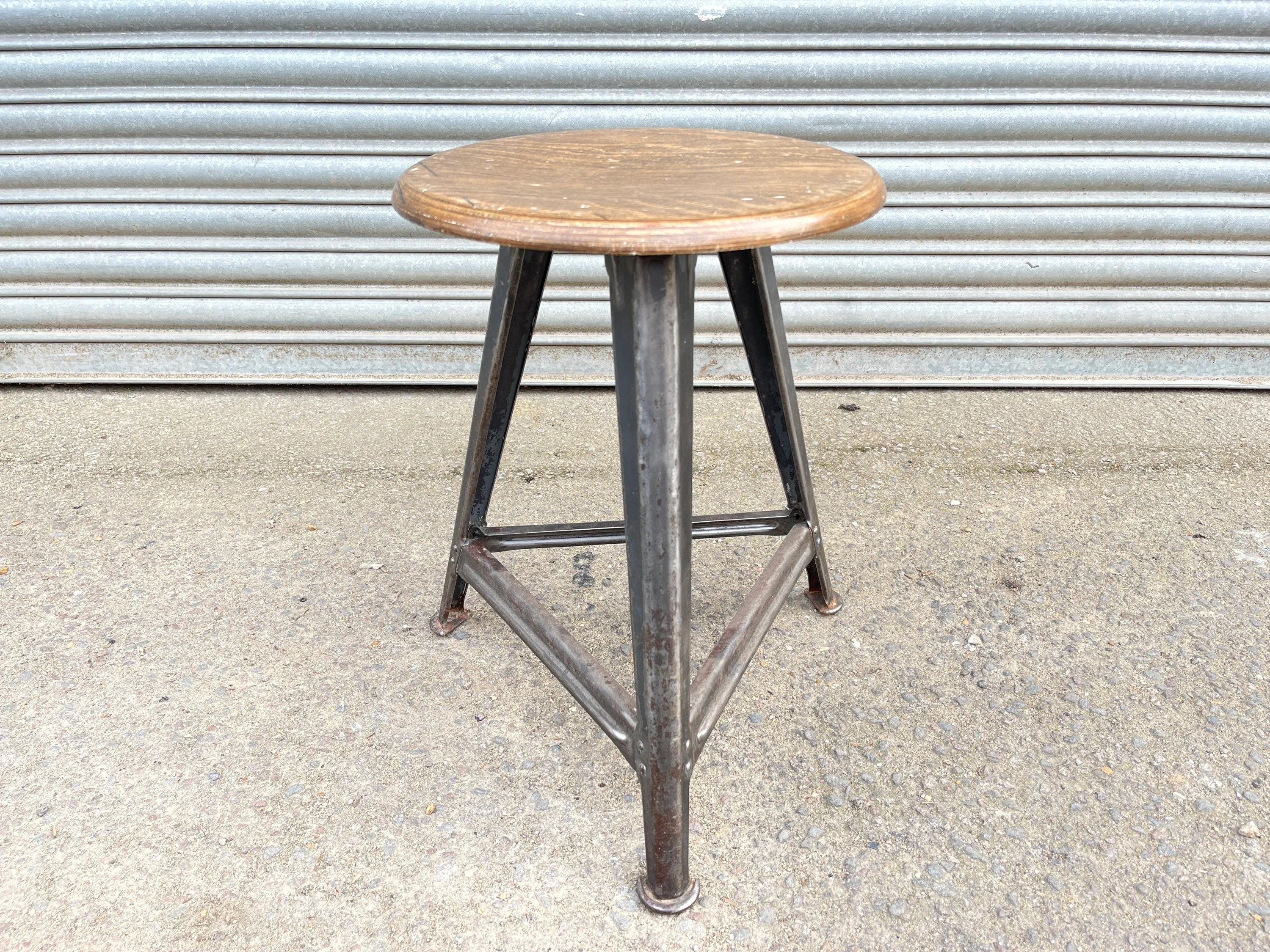 1920s Rowac Industrial Stool