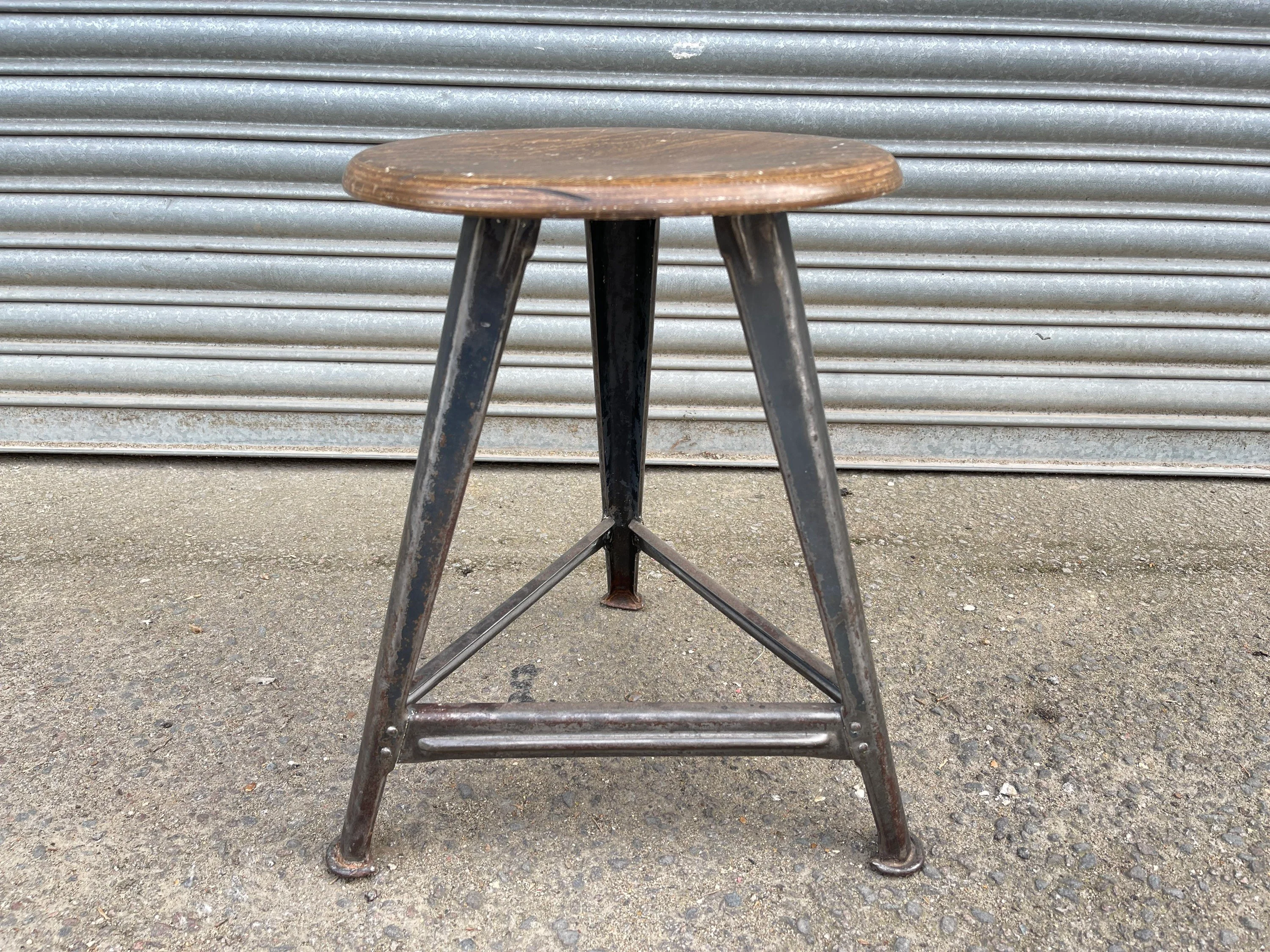 1920s Rowac Industrial Stool - Image 3