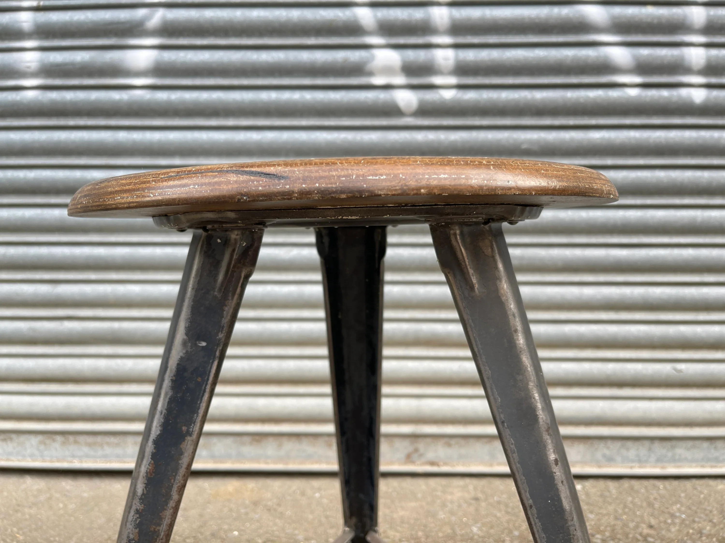 1920s Rowac Industrial Stool - Image 4