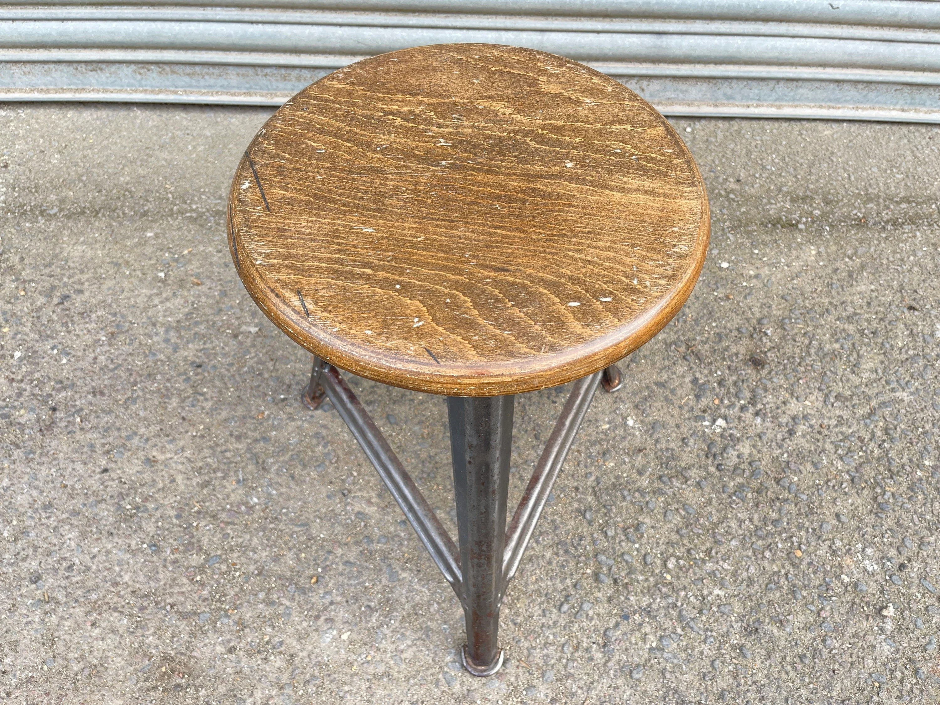 1920s Rowac Industrial Stool - Image 5