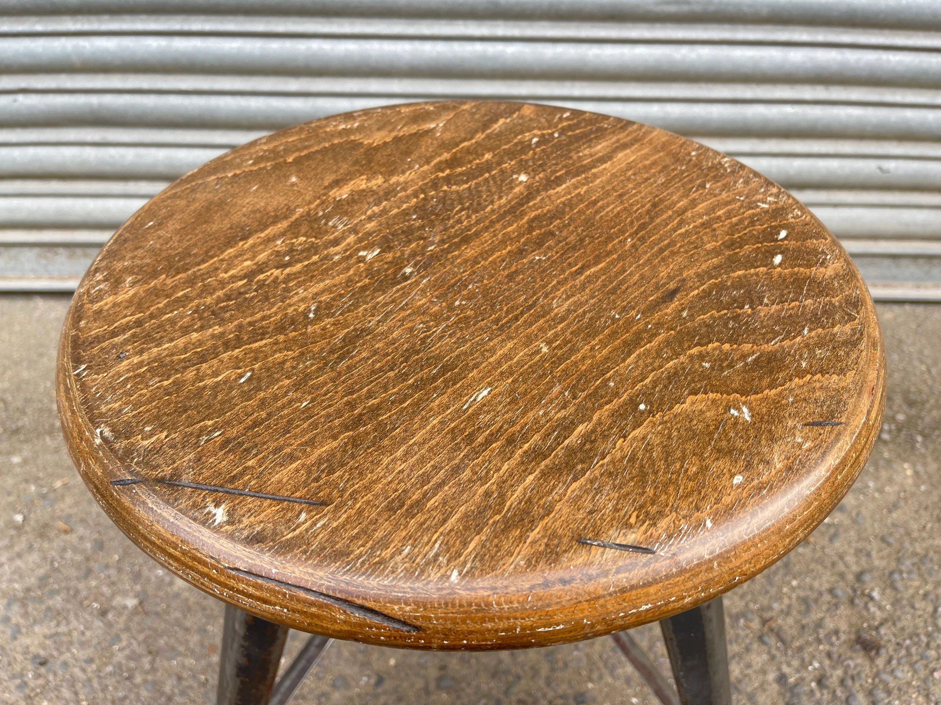 1920s Rowac Industrial Stool - Image 6