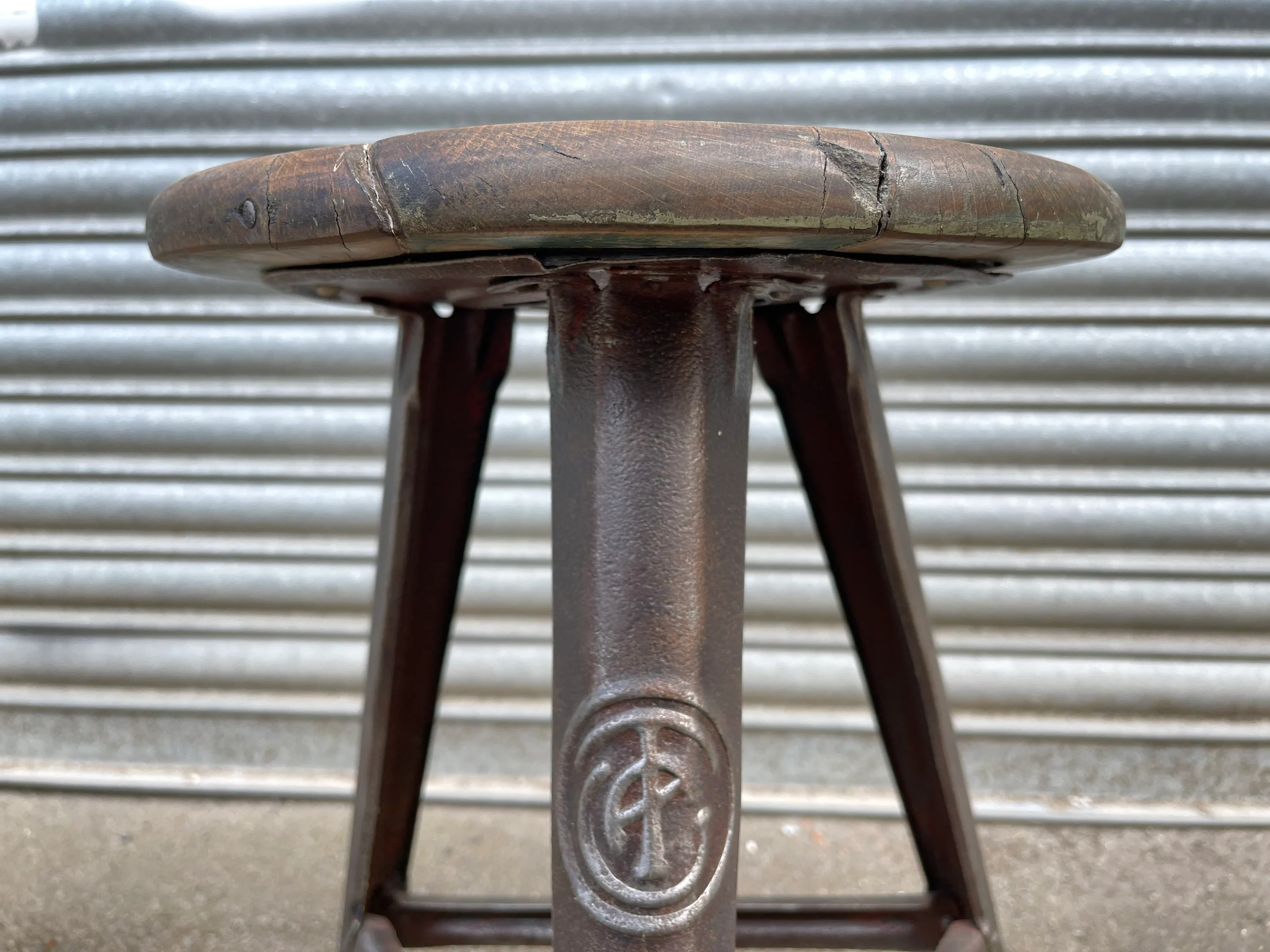 1920s Rowac Industrial Stool For Chemnitz University of Technology - Image 6