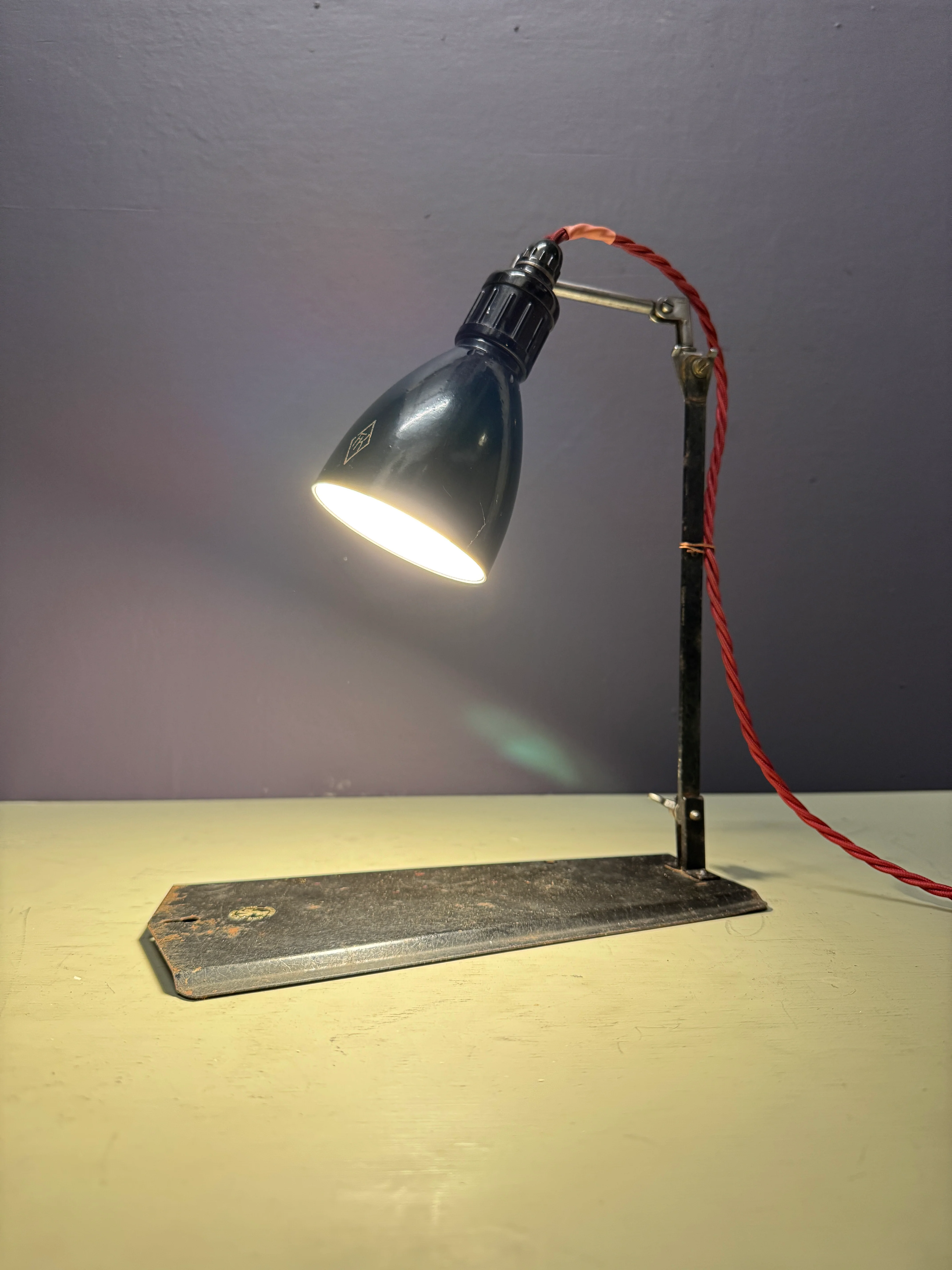 1920s Wall & Table Lamp Marked Hrabowski Foto Kino Berlin Spandau - Image 5