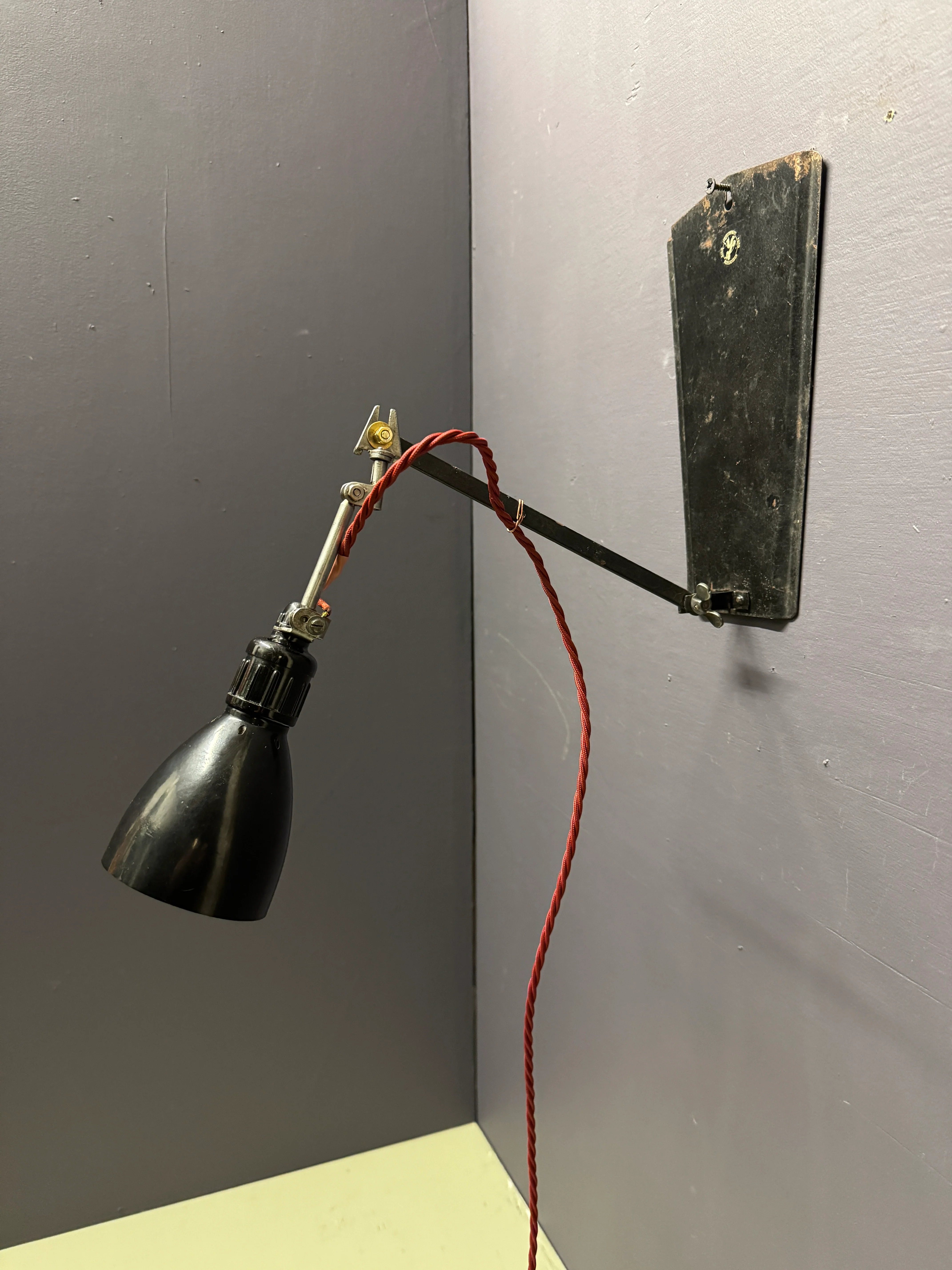 1920s Wall & Table Lamp Marked Hrabowski Foto Kino Berlin Spandau - Image 6