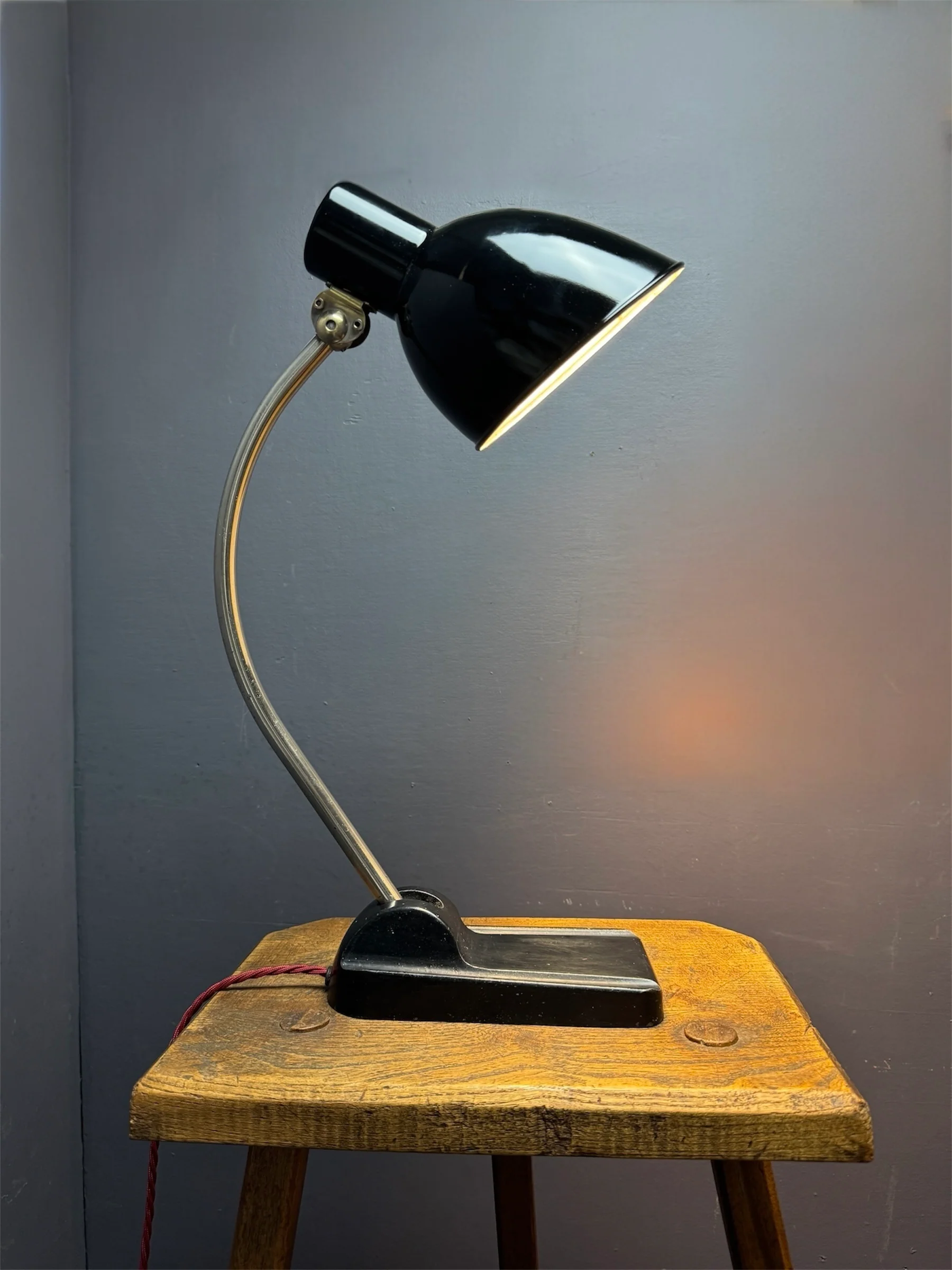 Rare 1930s Bauhaus Desk Lamp By Dr. Ing. Schneider & Co - Image 7