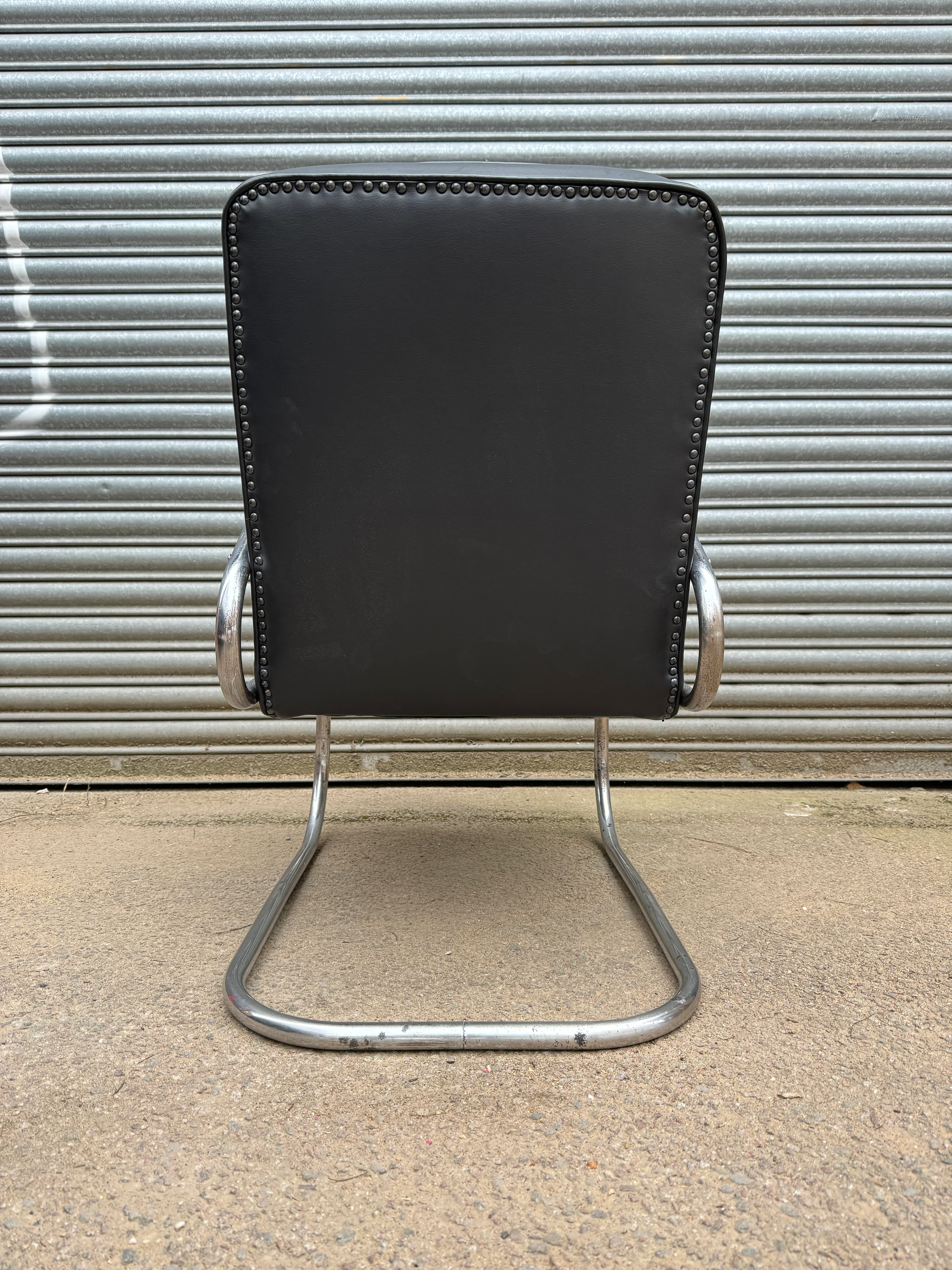 1930s Bauhaus Tubular Steel Arm Chair By Mauser Werke Waldeck Model RS7 - Image 6