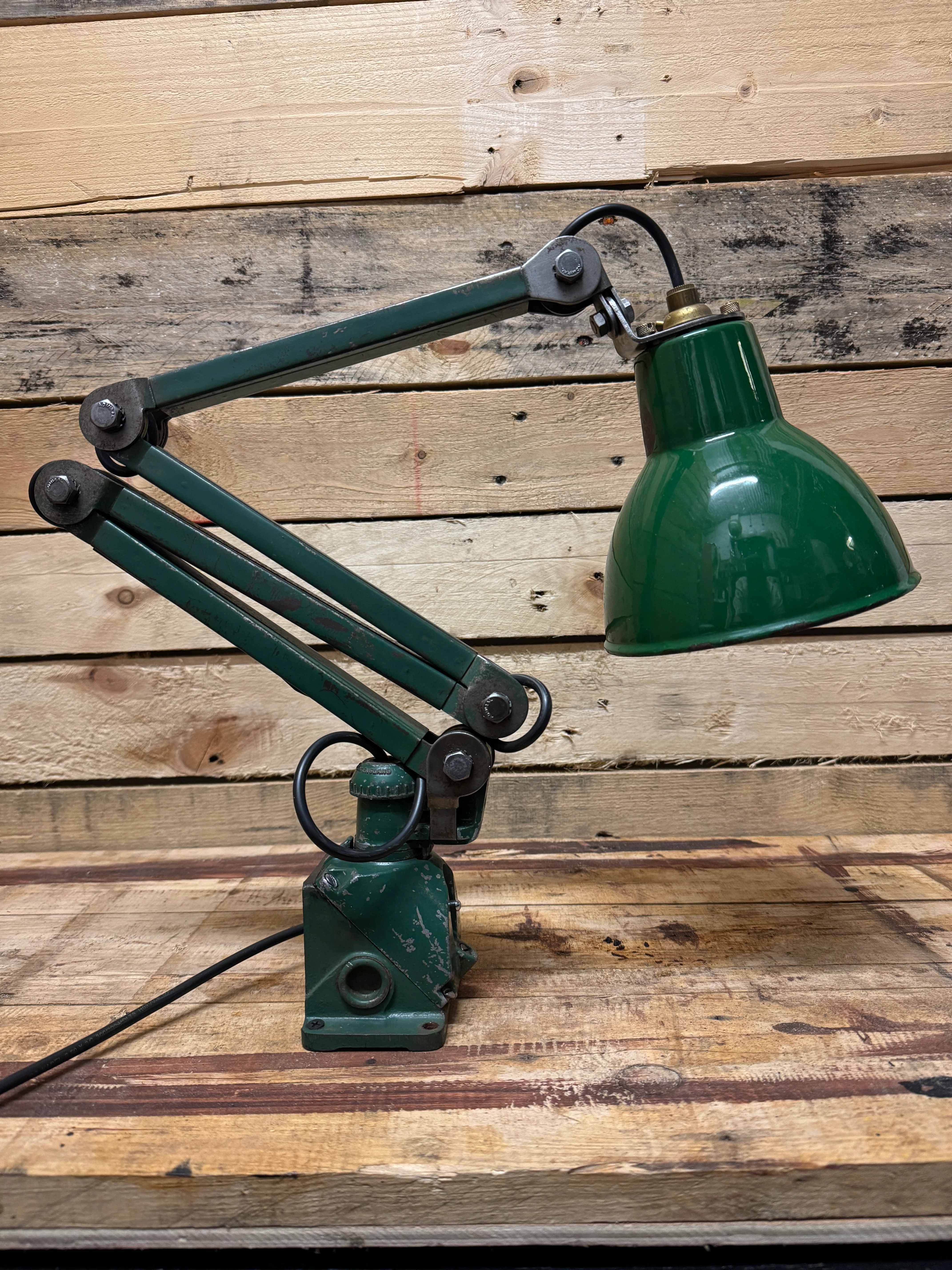 1930s Wall / Worktop Industrial Task Lamp By EDL. - Image 5