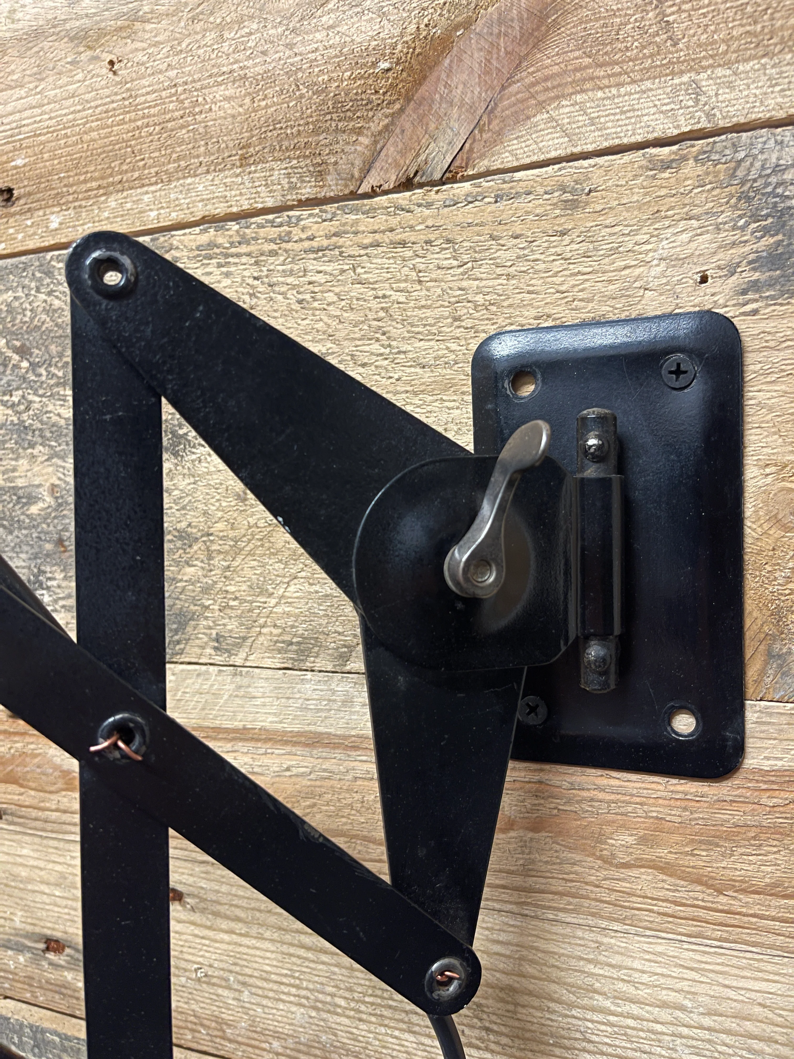 1940s Industrial Scissor Lamp By Helo Leuchten - Image 10