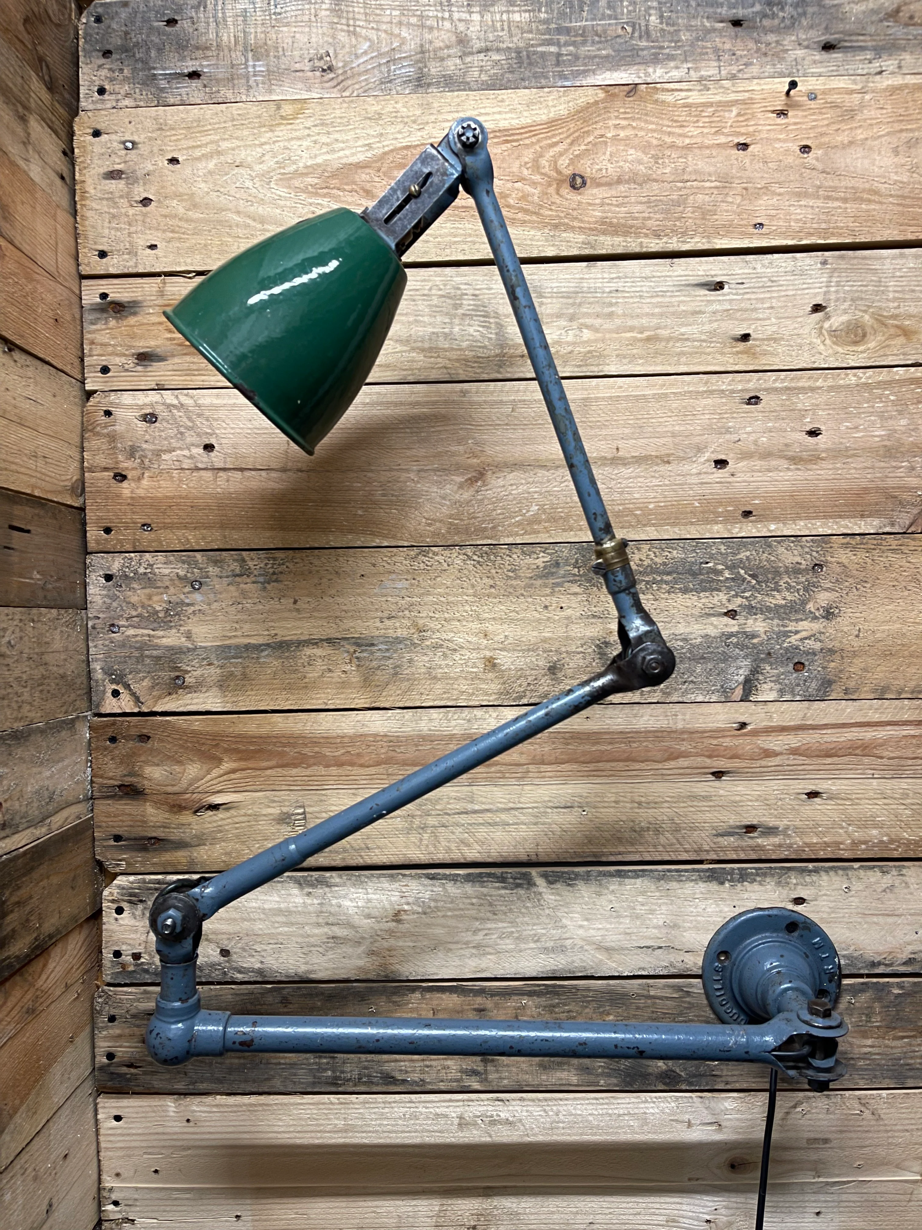 Large 1930s Industrial Wall Lamp By John Dugdill & Co - Image 4