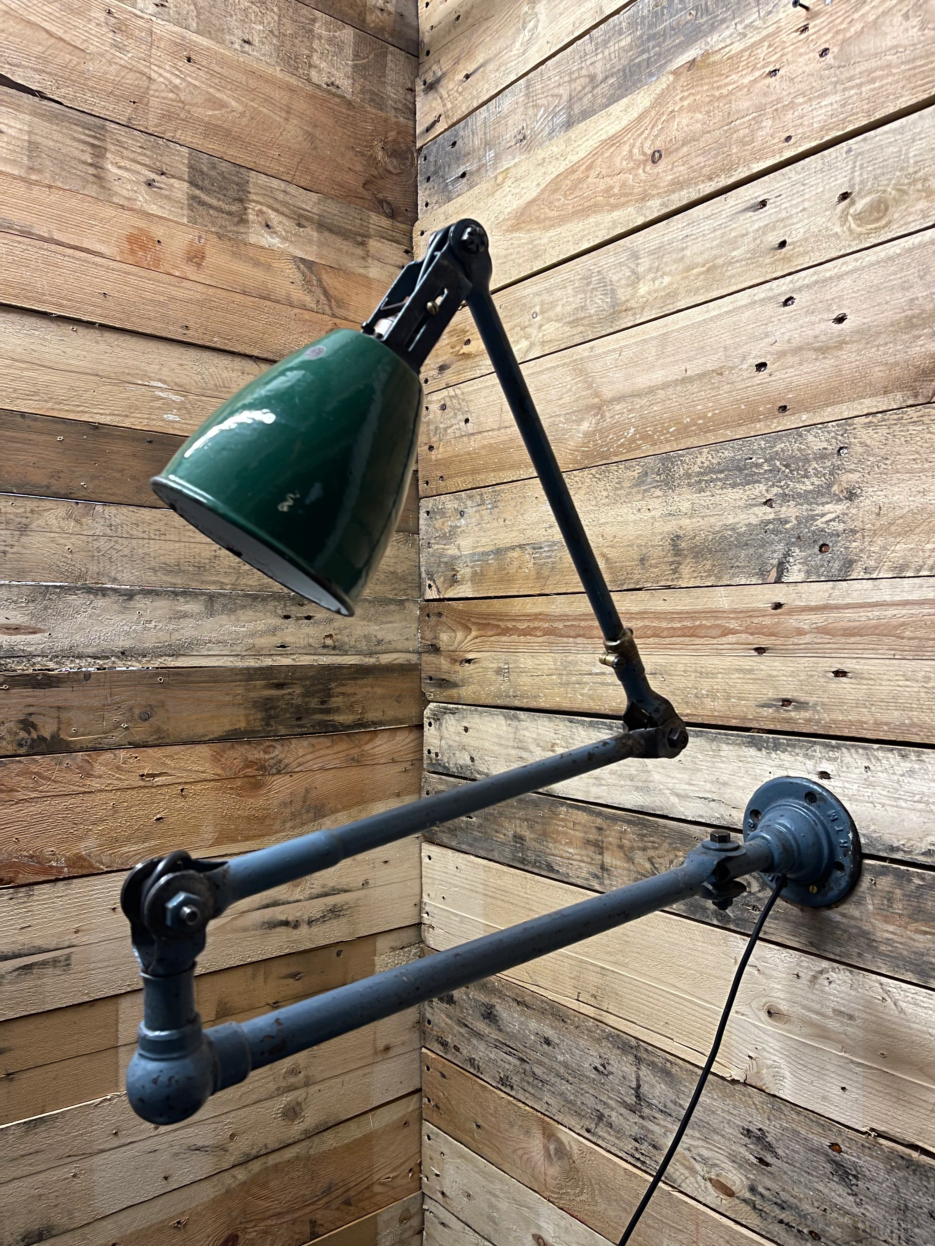 Large 1930s Industrial Wall Lamp By John Dugdill & Co - Image 5