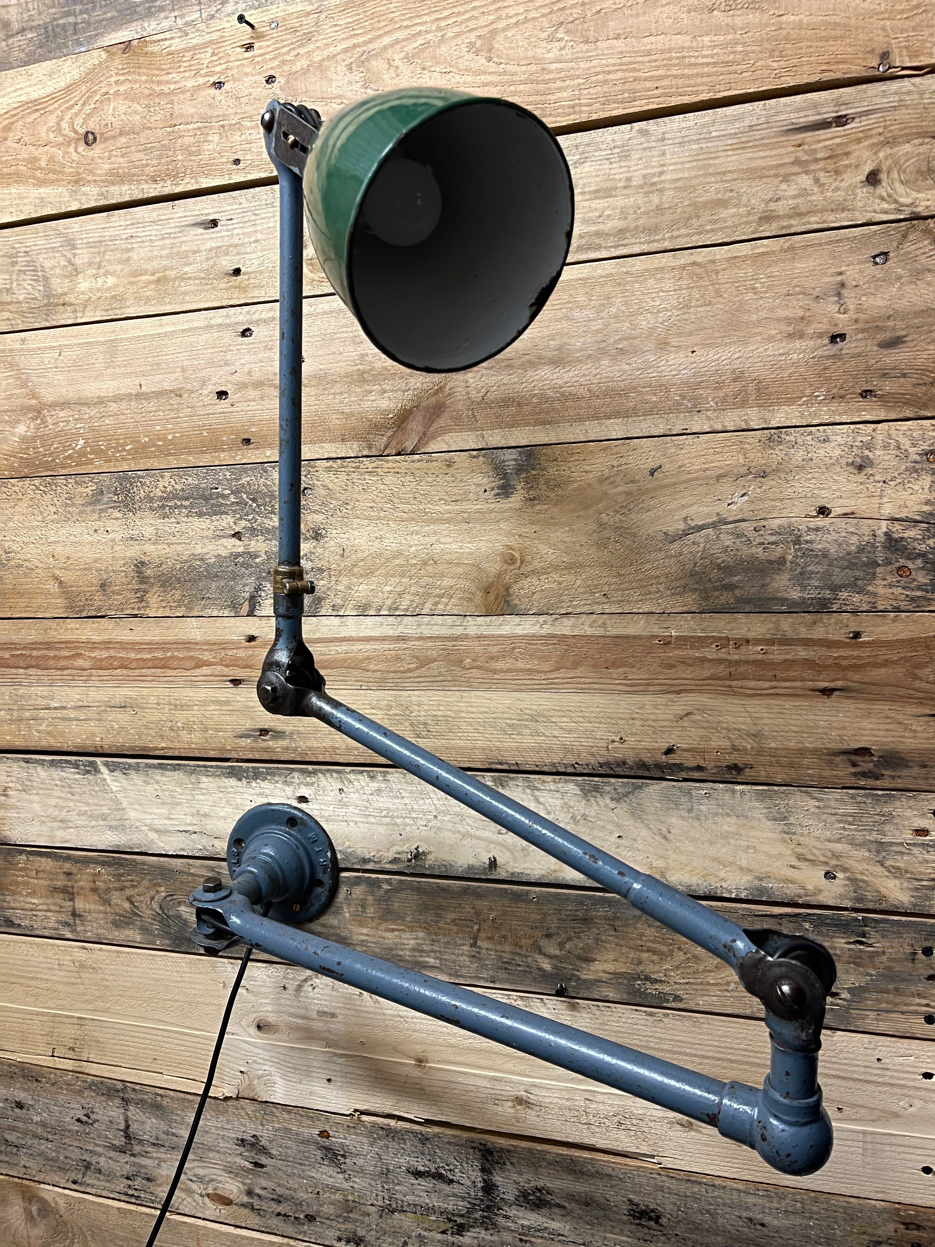 Large 1930s Industrial Wall Lamp By John Dugdill & Co - Image 7