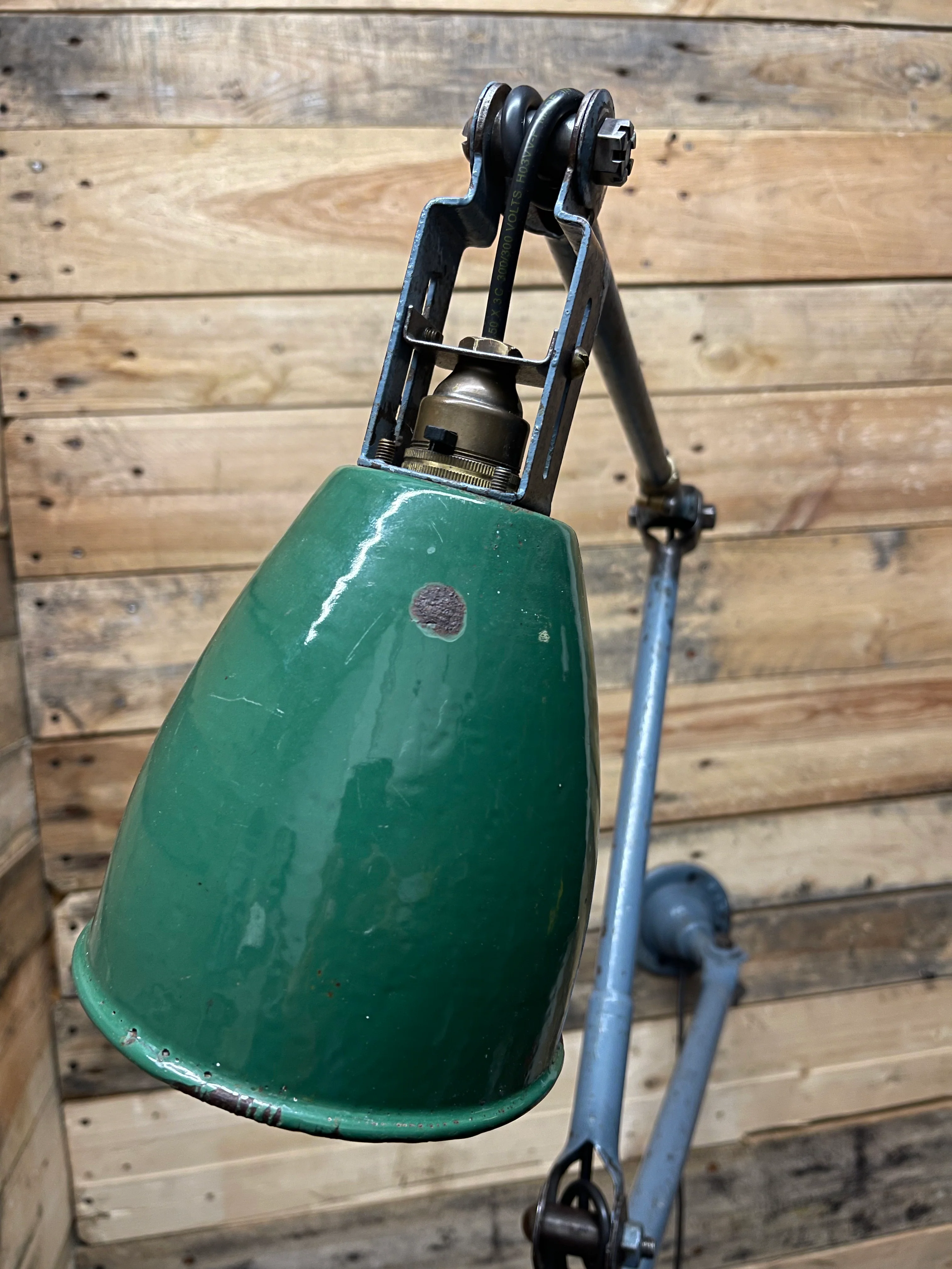 Large 1930s Industrial Wall Lamp By John Dugdill & Co - Image 8