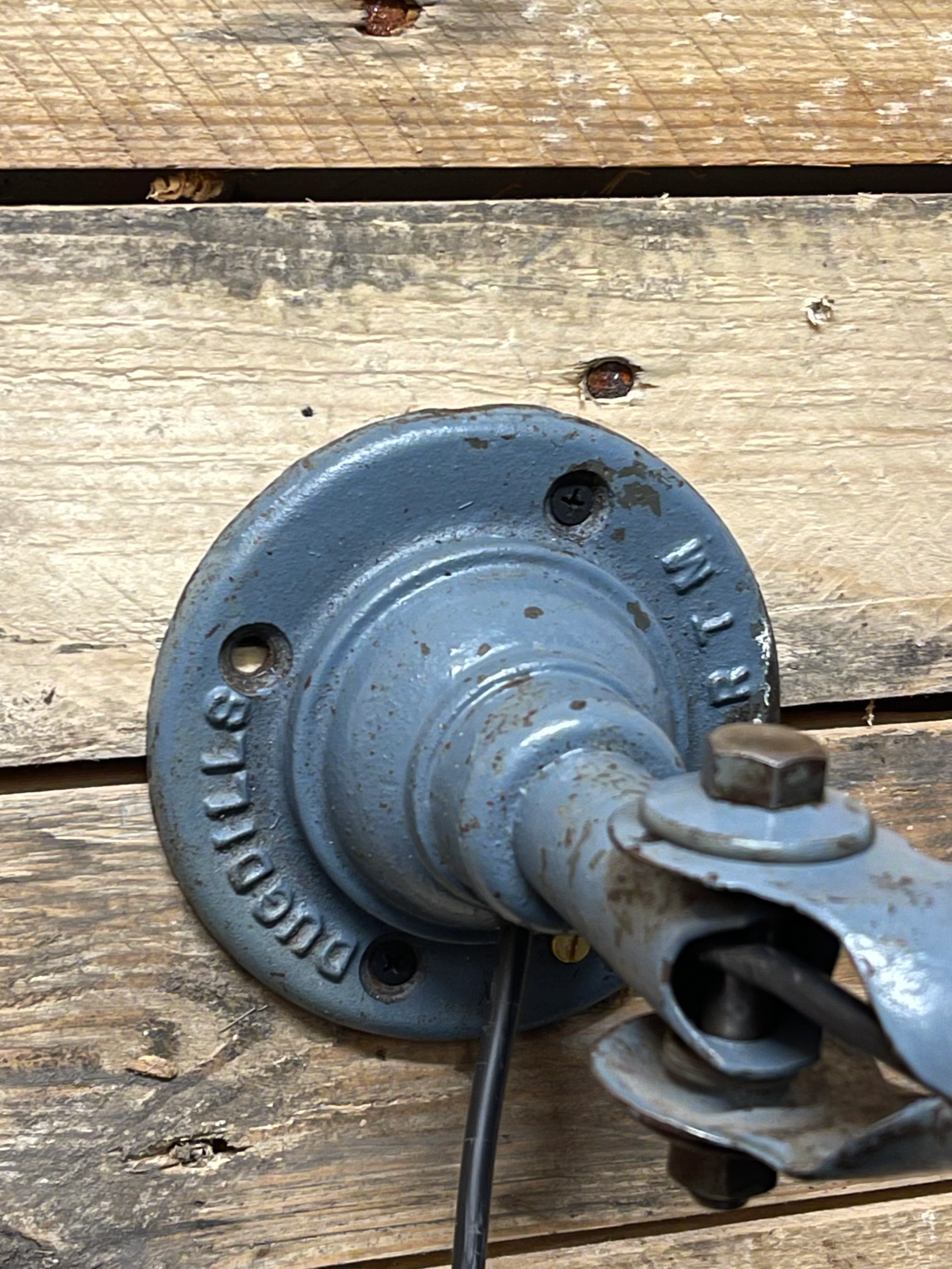 Large 1930s Industrial Wall Lamp By John Dugdill & Co - Image 9