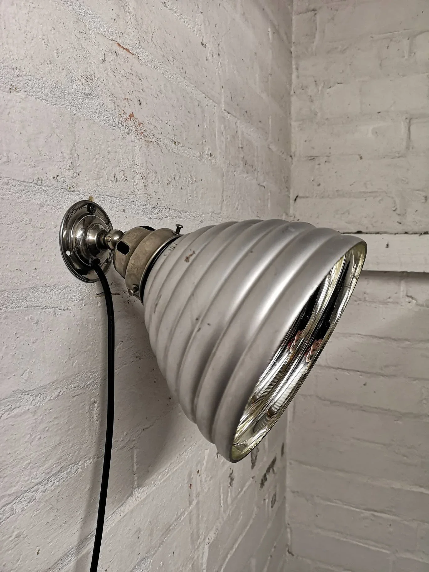 1930s Mercury Glass Wall Light By Adolf Meyer For Zeiss Ikon Germany - Image 4