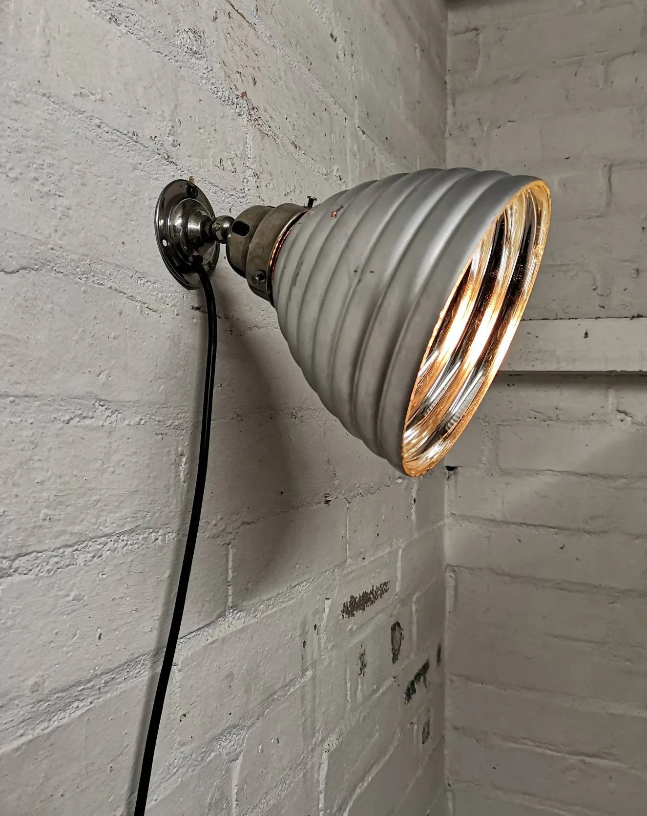 1930s Mercury Glass Wall Light By Adolf Meyer For Zeiss Ikon Germany - Image 5