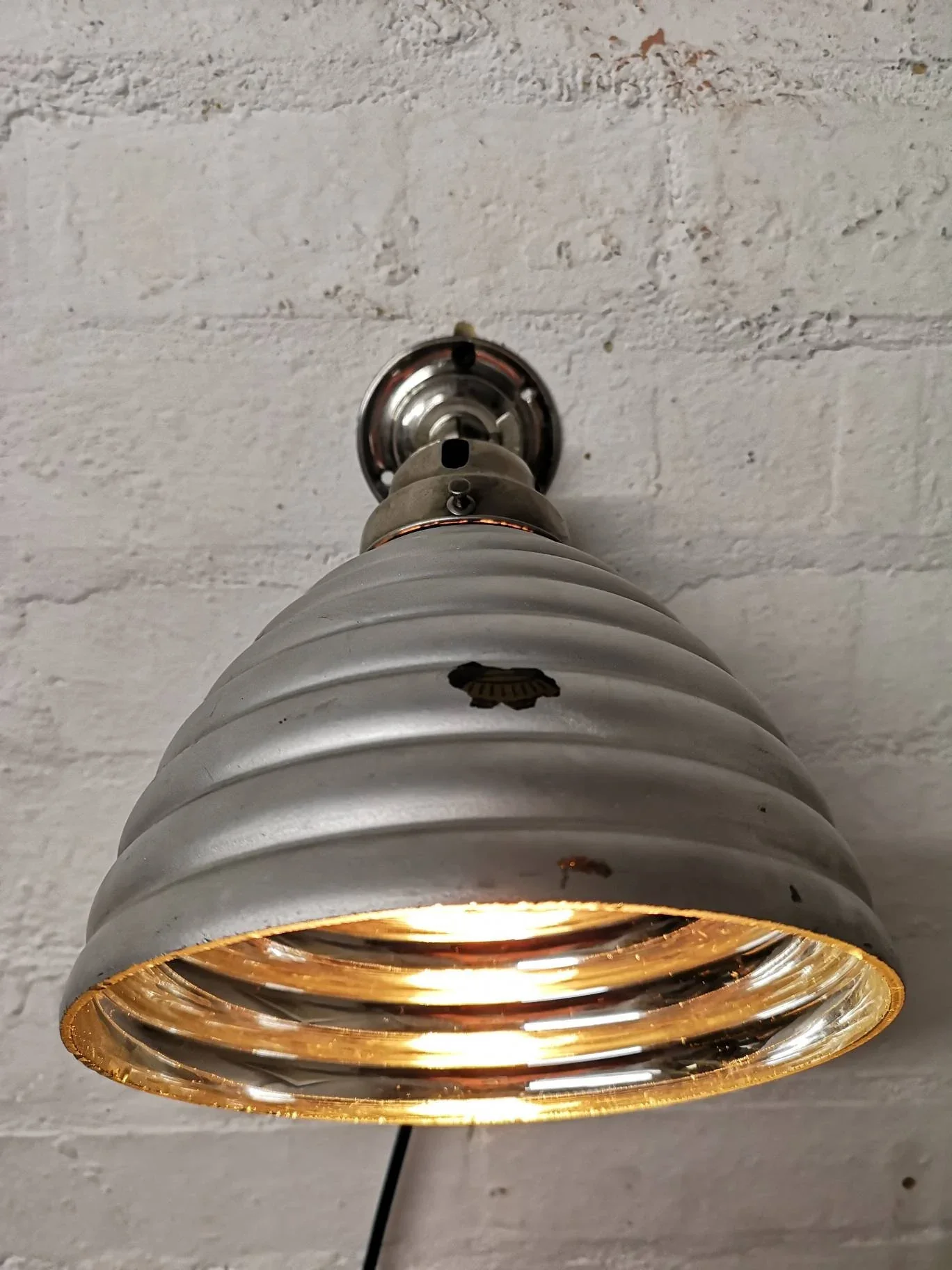 1930s Mercury Glass Wall Light By Adolf Meyer For Zeiss Ikon Germany - Image 6