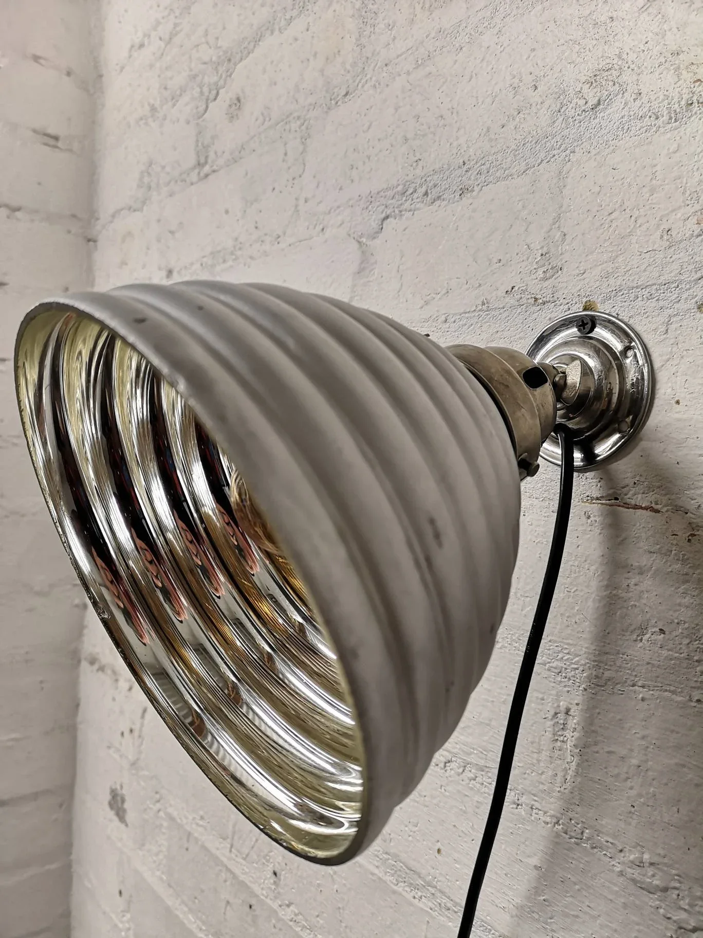 1930s Mercury Glass Wall Light By Adolf Meyer For Zeiss Ikon Germany - Image 7