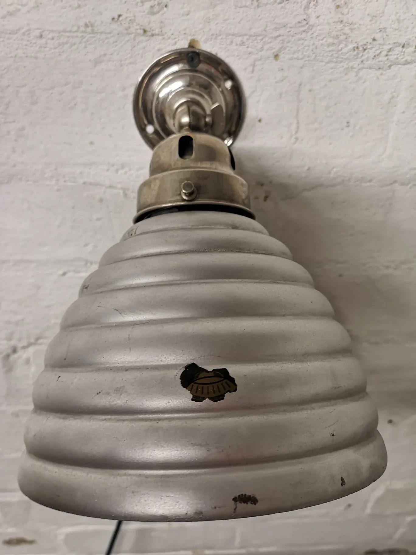 1930s Mercury Glass Wall Light By Adolf Meyer For Zeiss Ikon Germany - Image 8