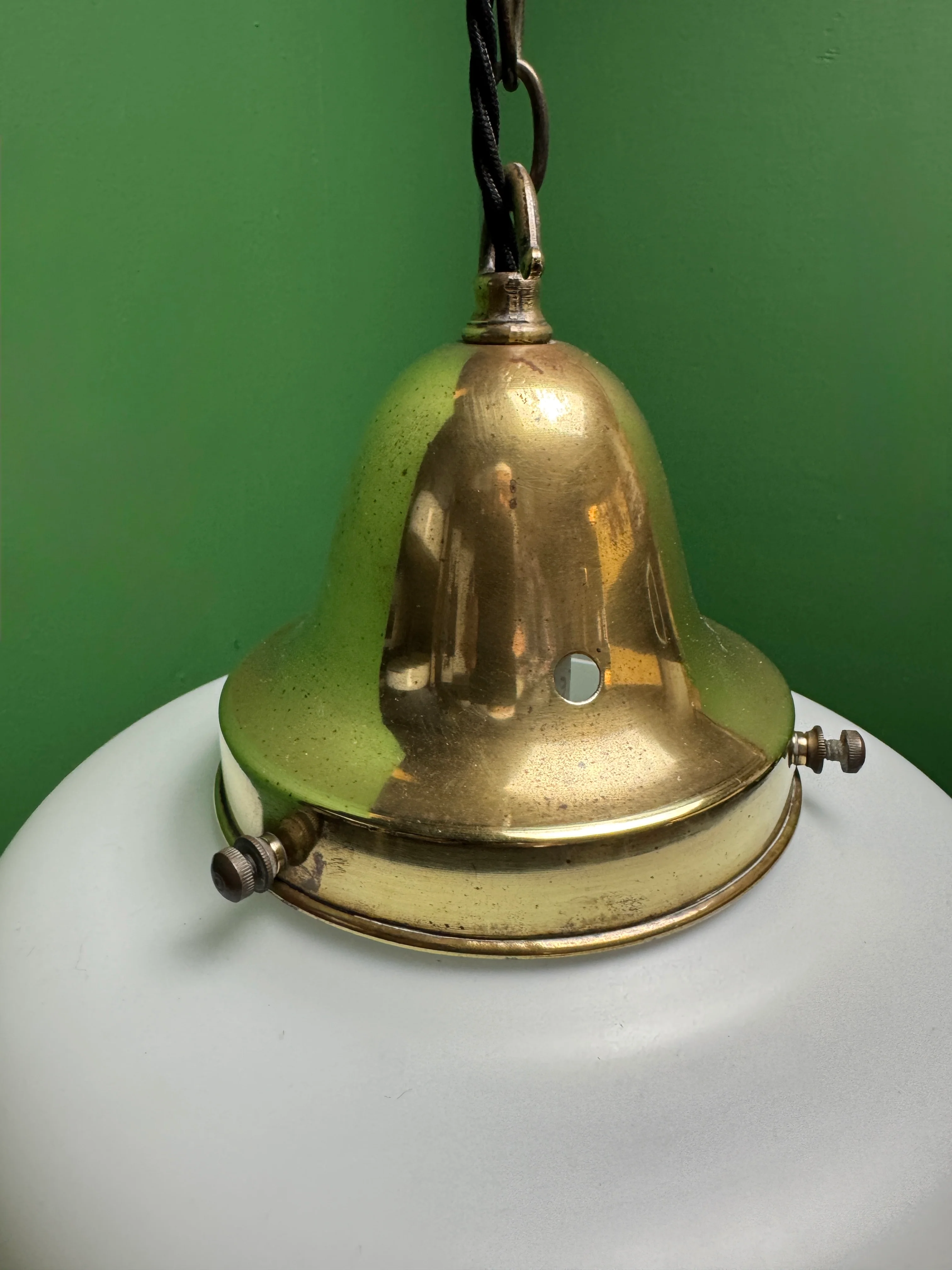 1930s Opaline Pendant Lights With Original Diffusers - Image 10