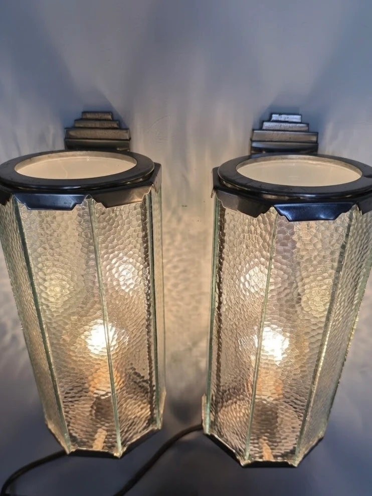 1930s Pair Of Art Deco Wall Lights - Image 5