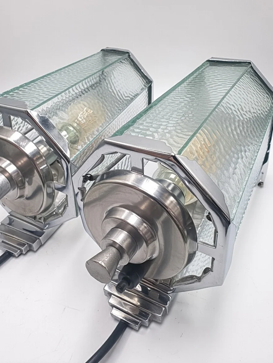1930s Pair Of Art Deco Wall Lights - Image 7