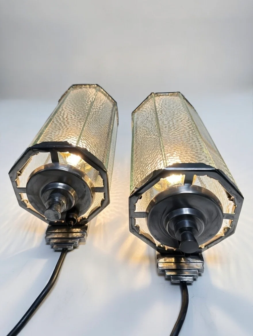 1930s Pair Of Art Deco Wall Lights - Image 9