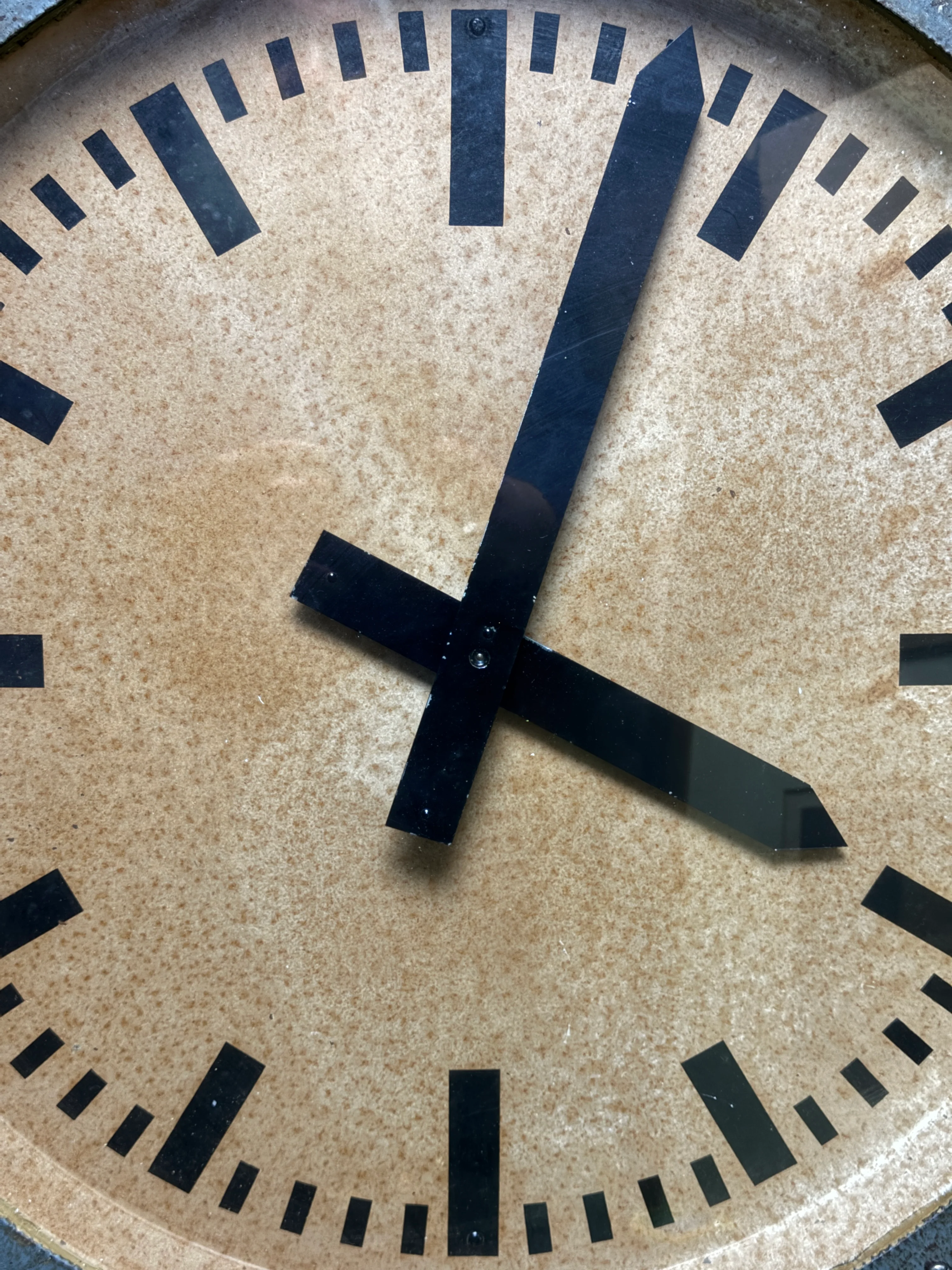 Very Large 1930s Pre War German Railway Clock - Image 3