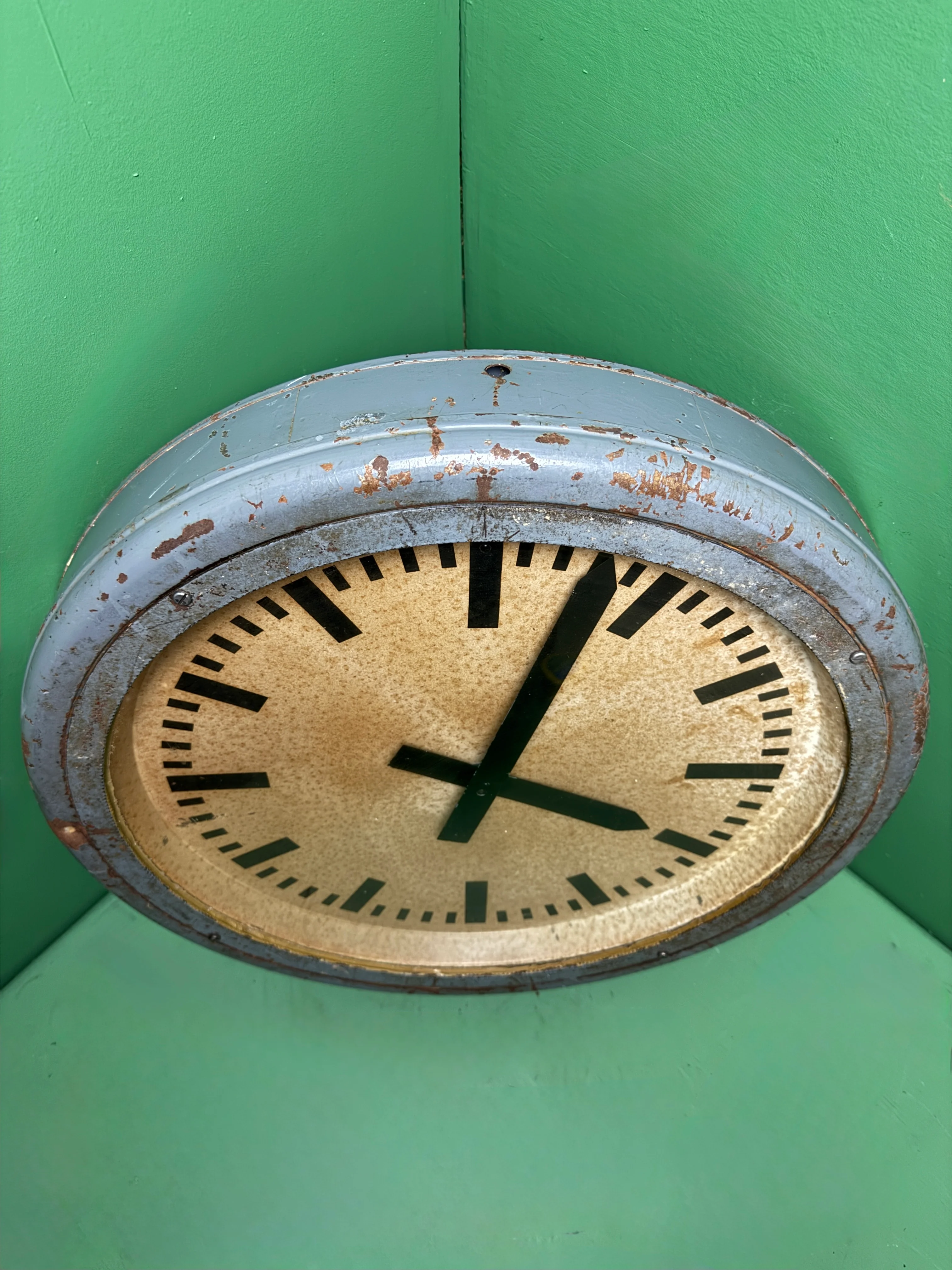 Very Large 1930s Pre War German Railway Clock - Image 5