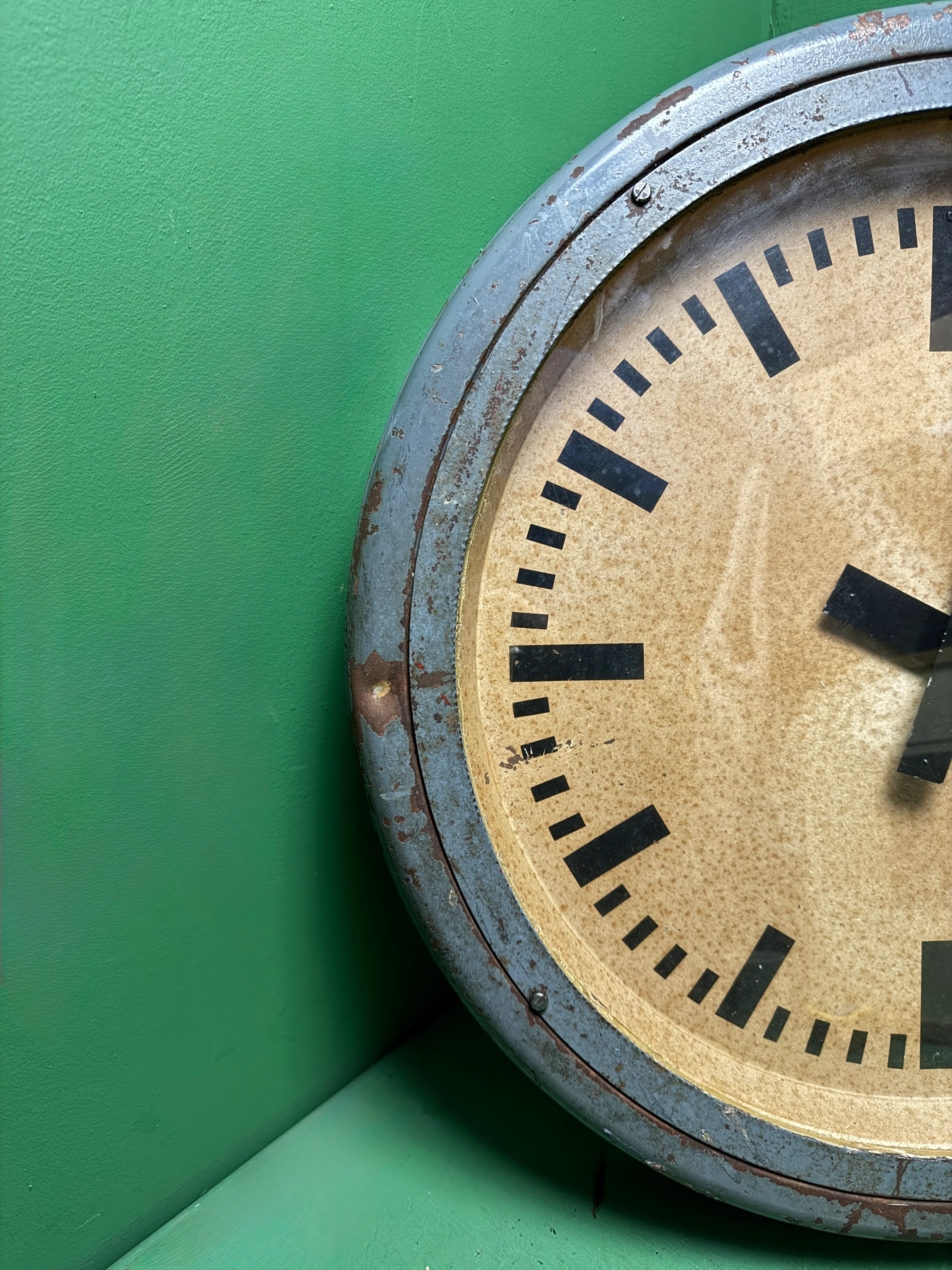 Very Large 1930s Pre War German Railway Clock - Image 7