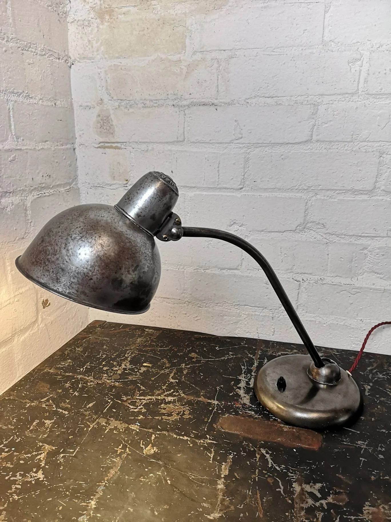 1930s Table Lamp Kaiser Idell Model 6551 By Christian Dell - Image 3
