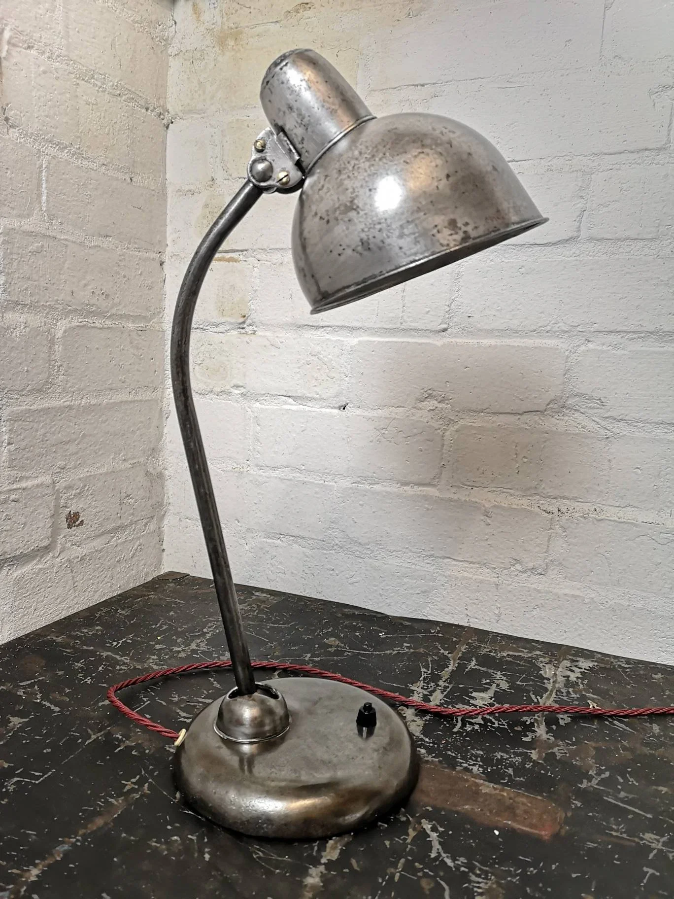 1930s Table Lamp Kaiser Idell Model 6551 By Christian Dell - Image 5