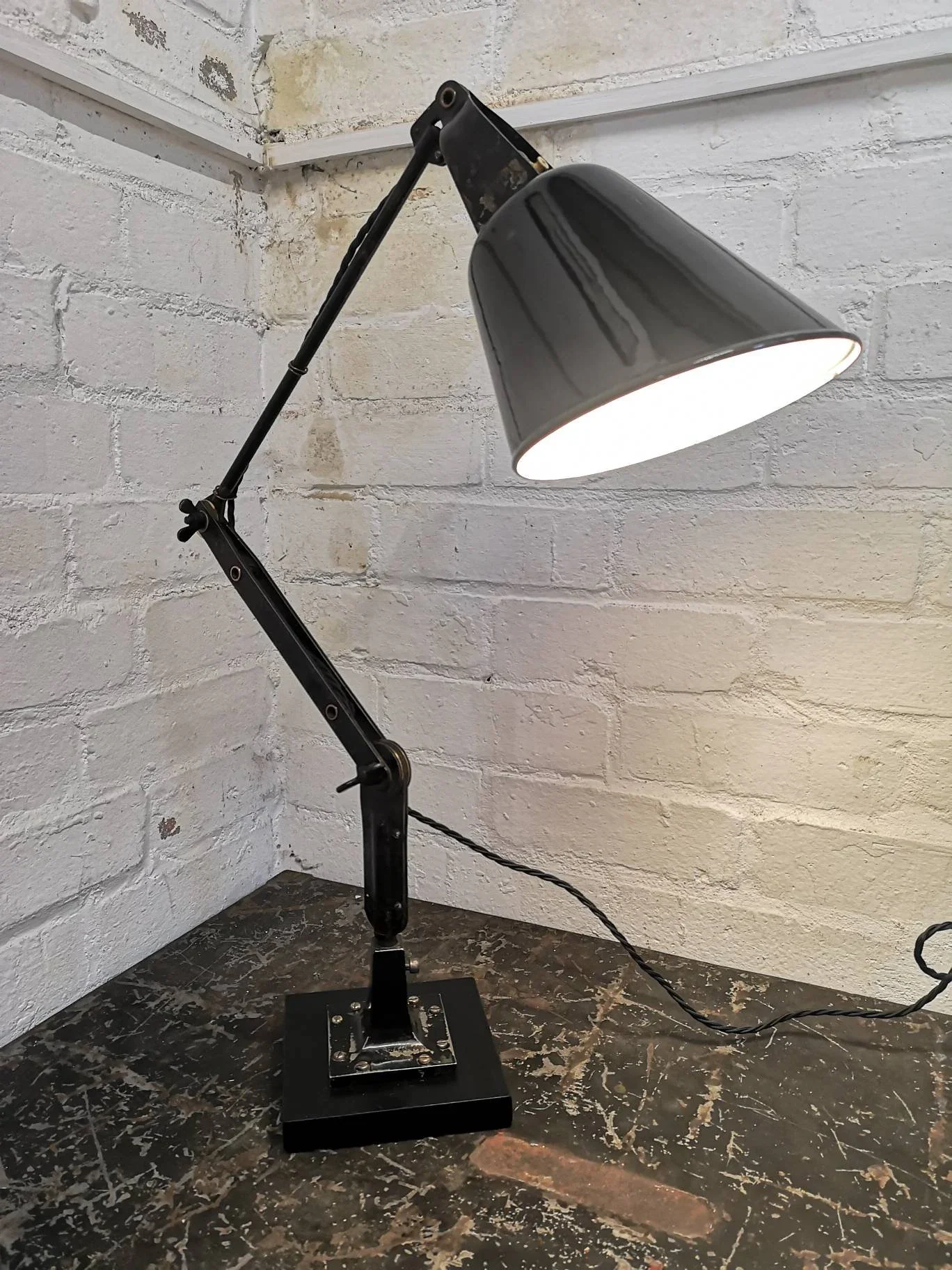 1930s Waligraph Zonalite Task Lamp - Image 4