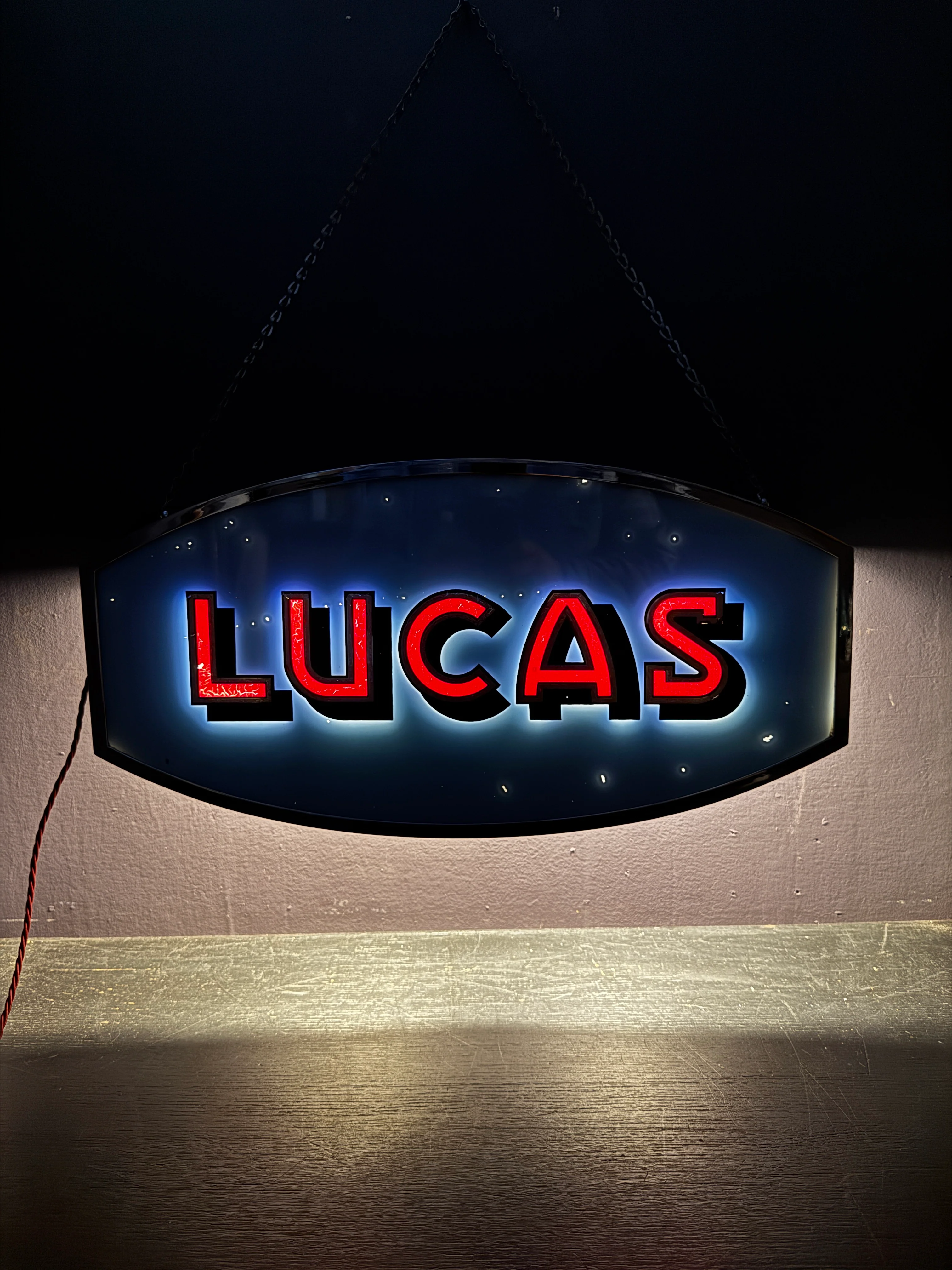 1940s Illuminated Lucas Car Parts Shop Advertising - Image 3