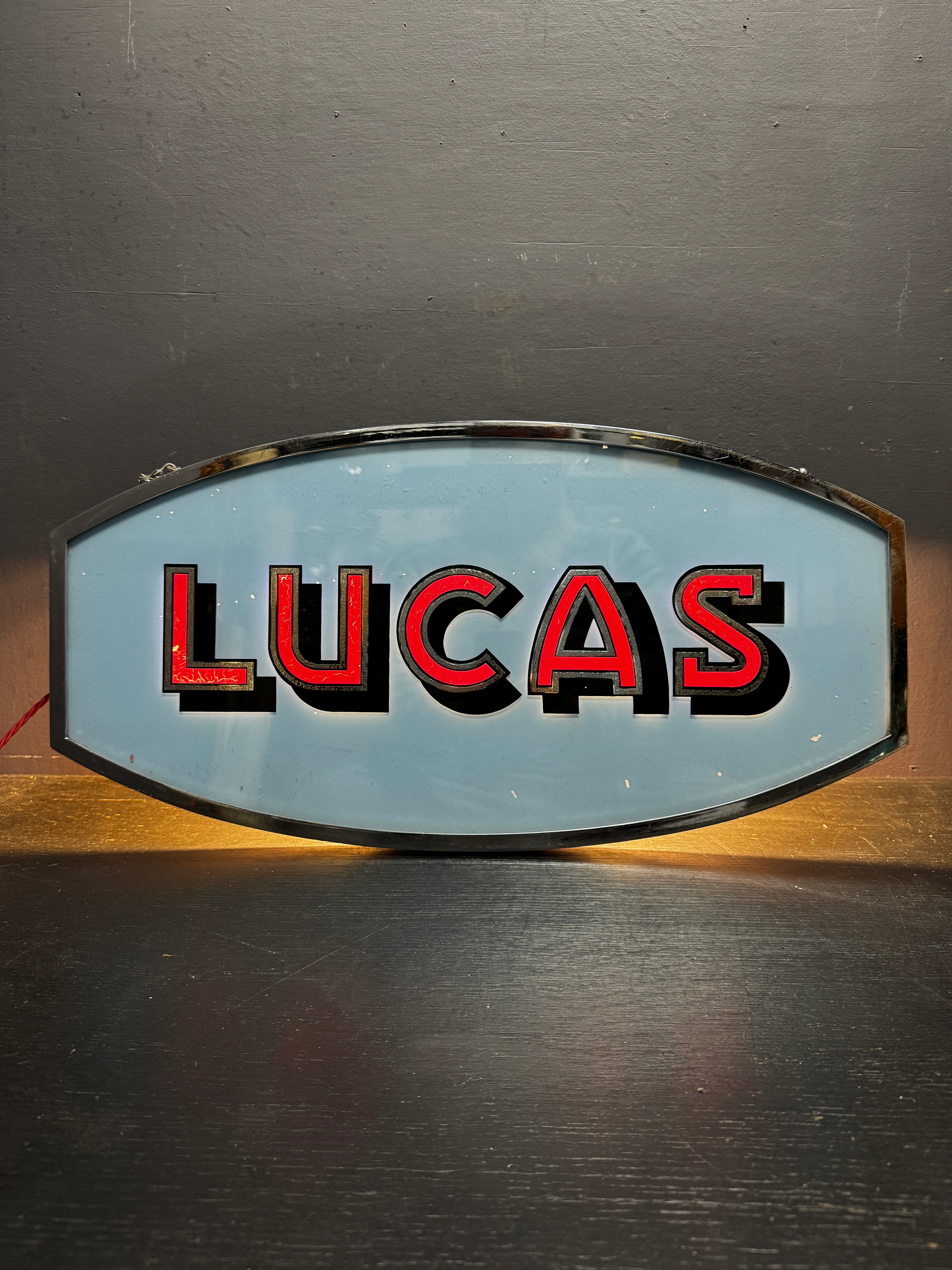 1940s Illuminated Lucas Car Parts Shop Advertising - Image 5