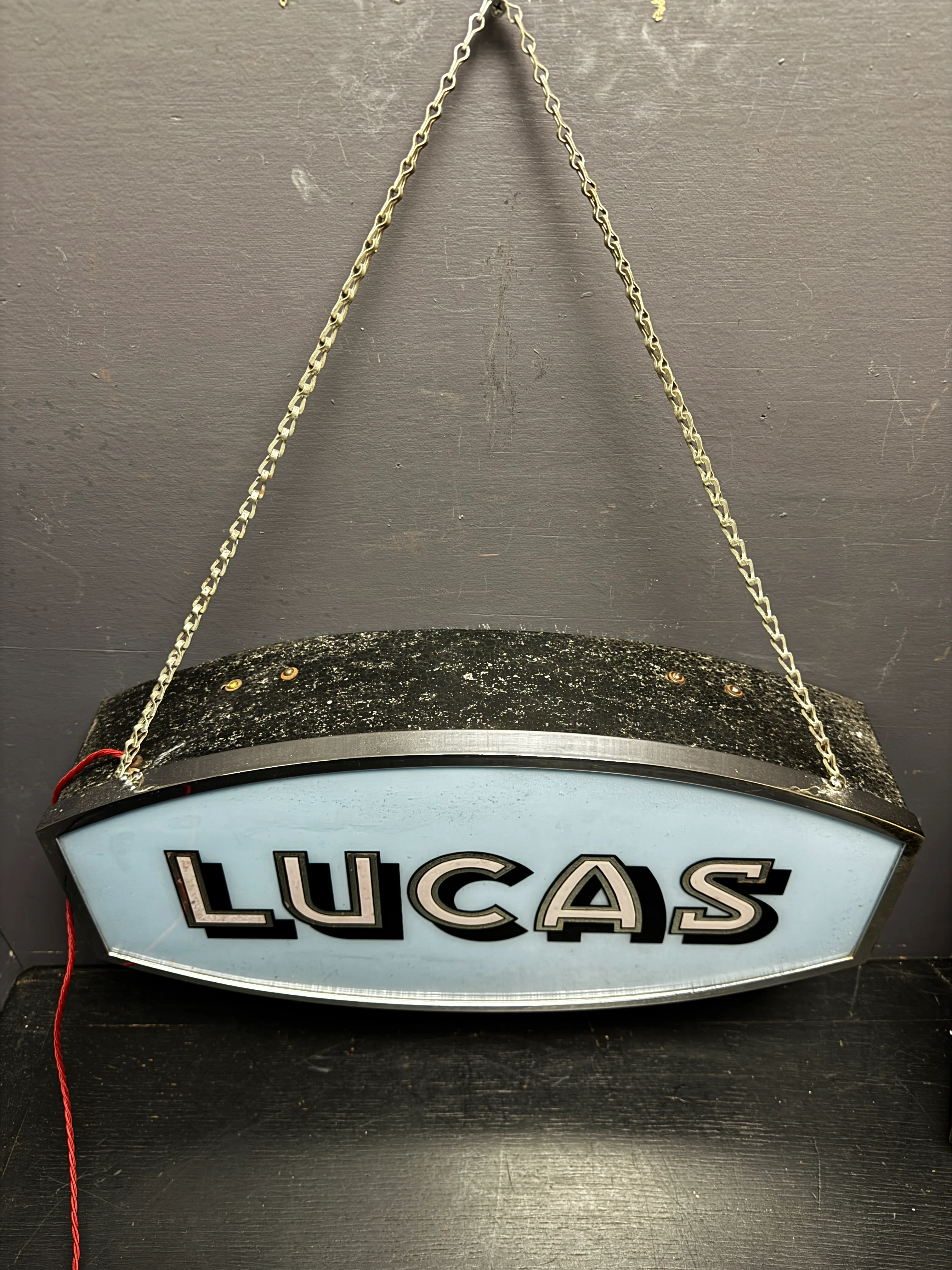 1940s Illuminated Lucas Car Parts Shop Advertising - Image 6