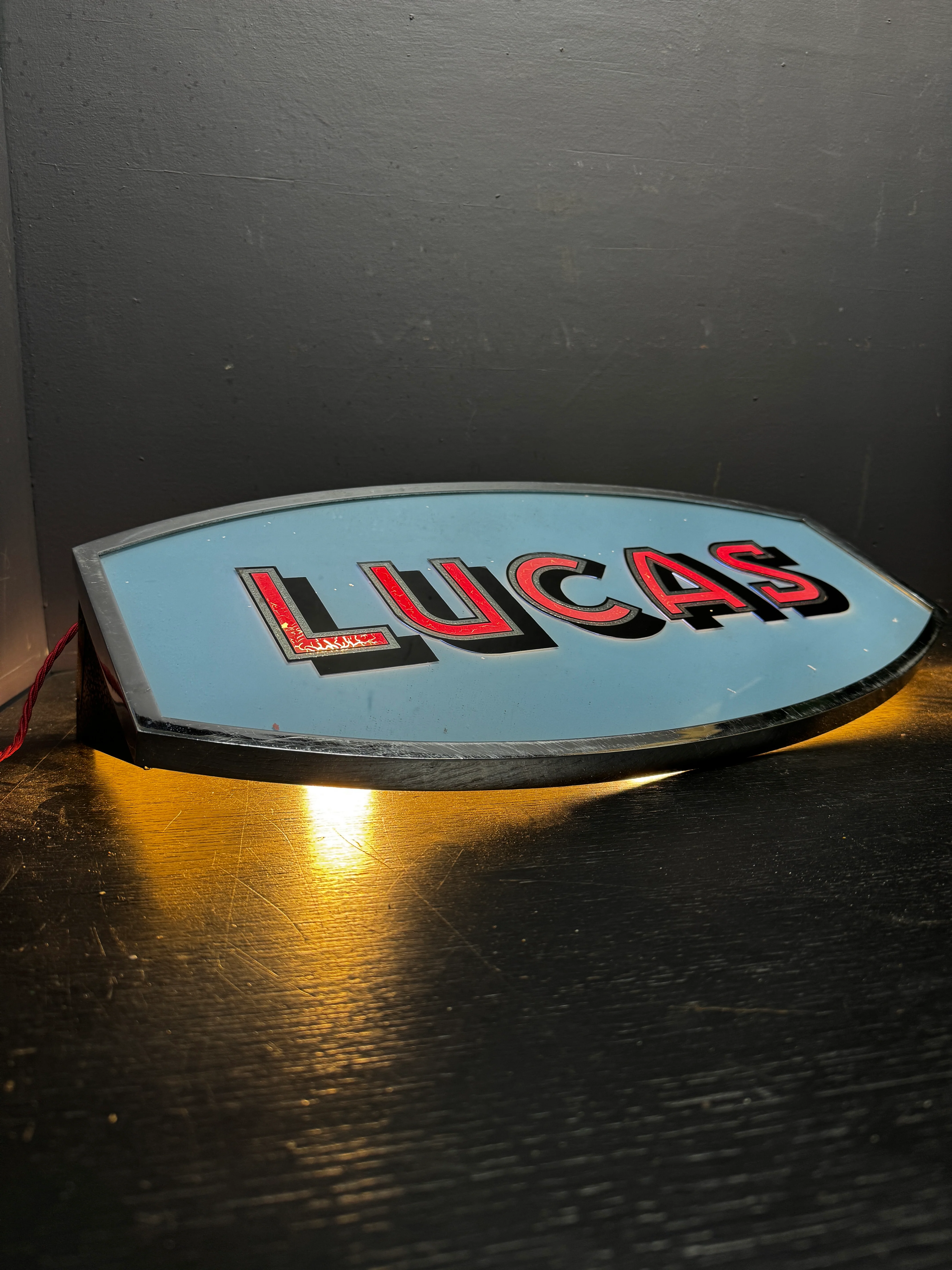 1940s Illuminated Lucas Car Parts Shop Advertising - Image 8