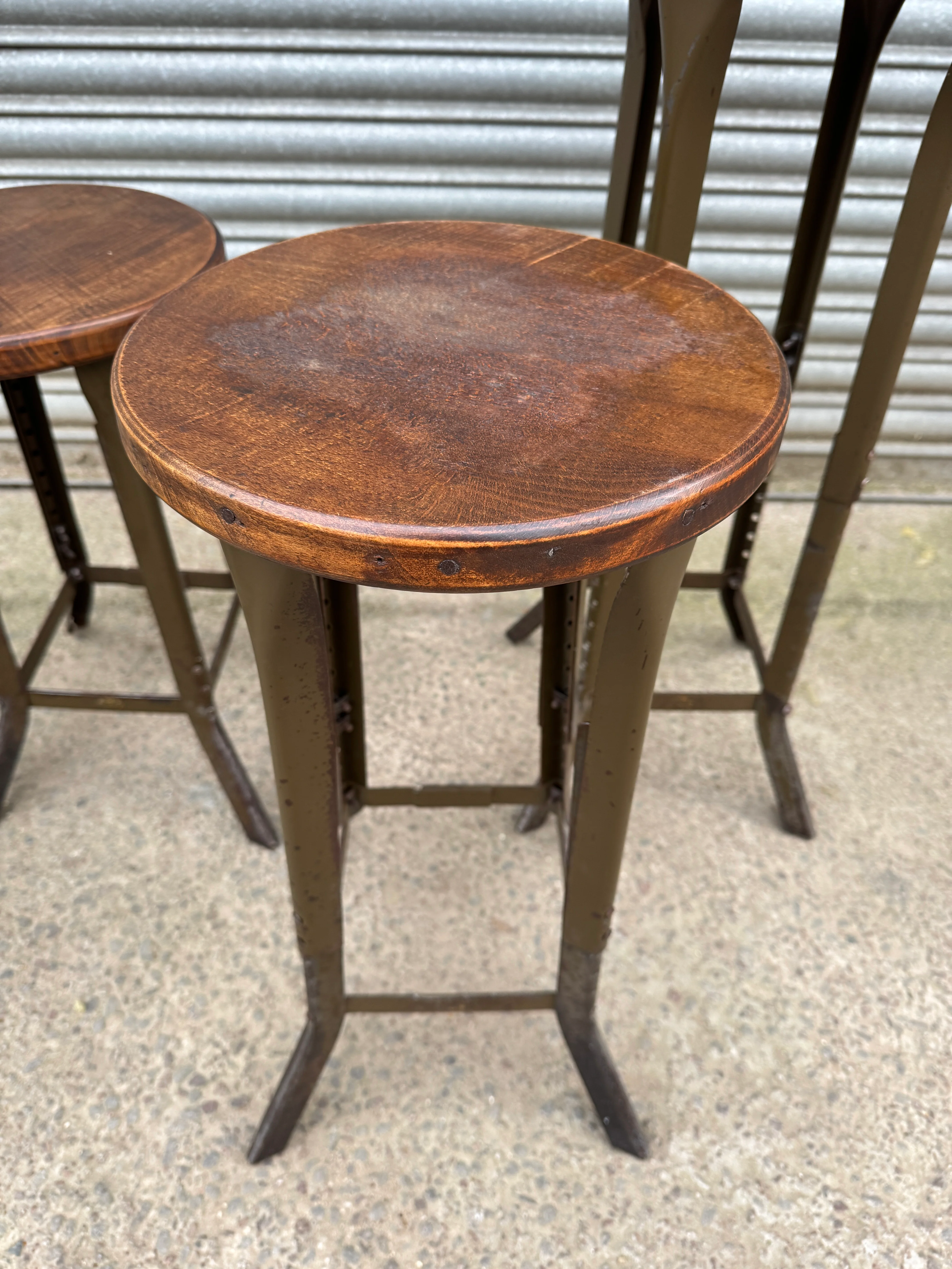 1940s London Made Sankey-Sheldon Factory Stools - Image 9