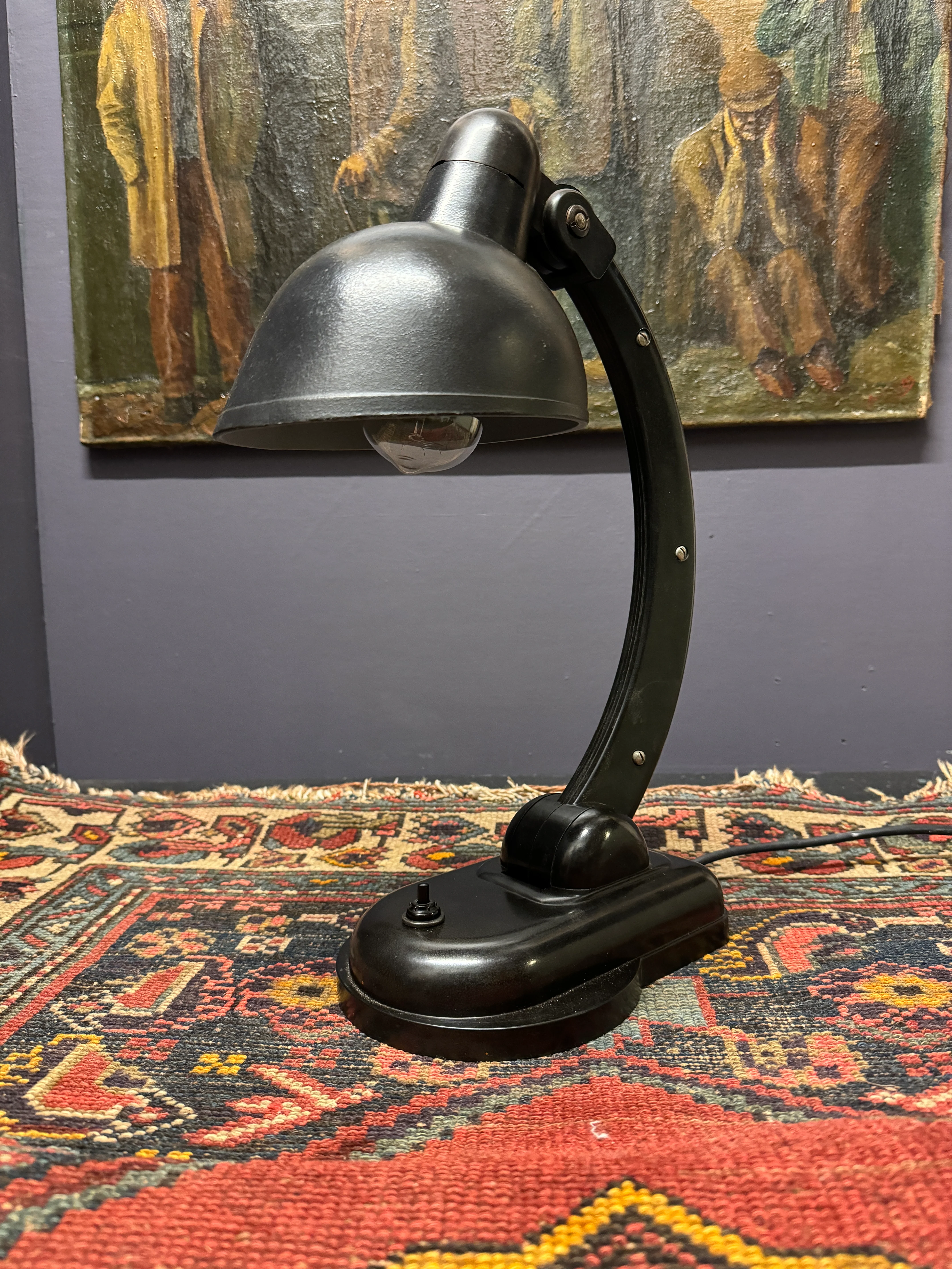 1940s USSR Version Sigma Bakelite Table Lamp By Christian Dell For Heinrich Römmler - Image 3