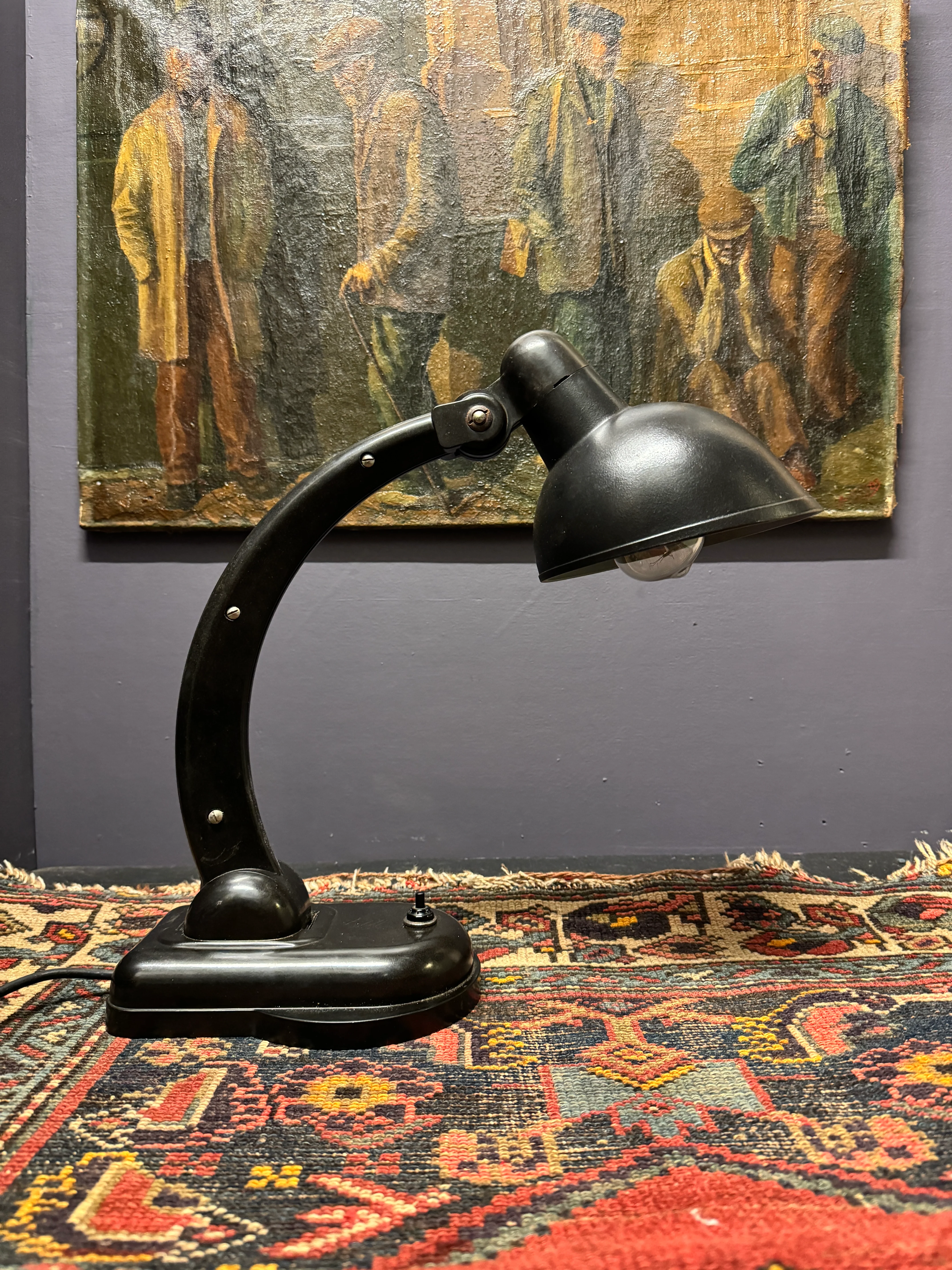 1940s USSR Version Sigma Bakelite Table Lamp By Christian Dell For Heinrich Römmler - Image 5