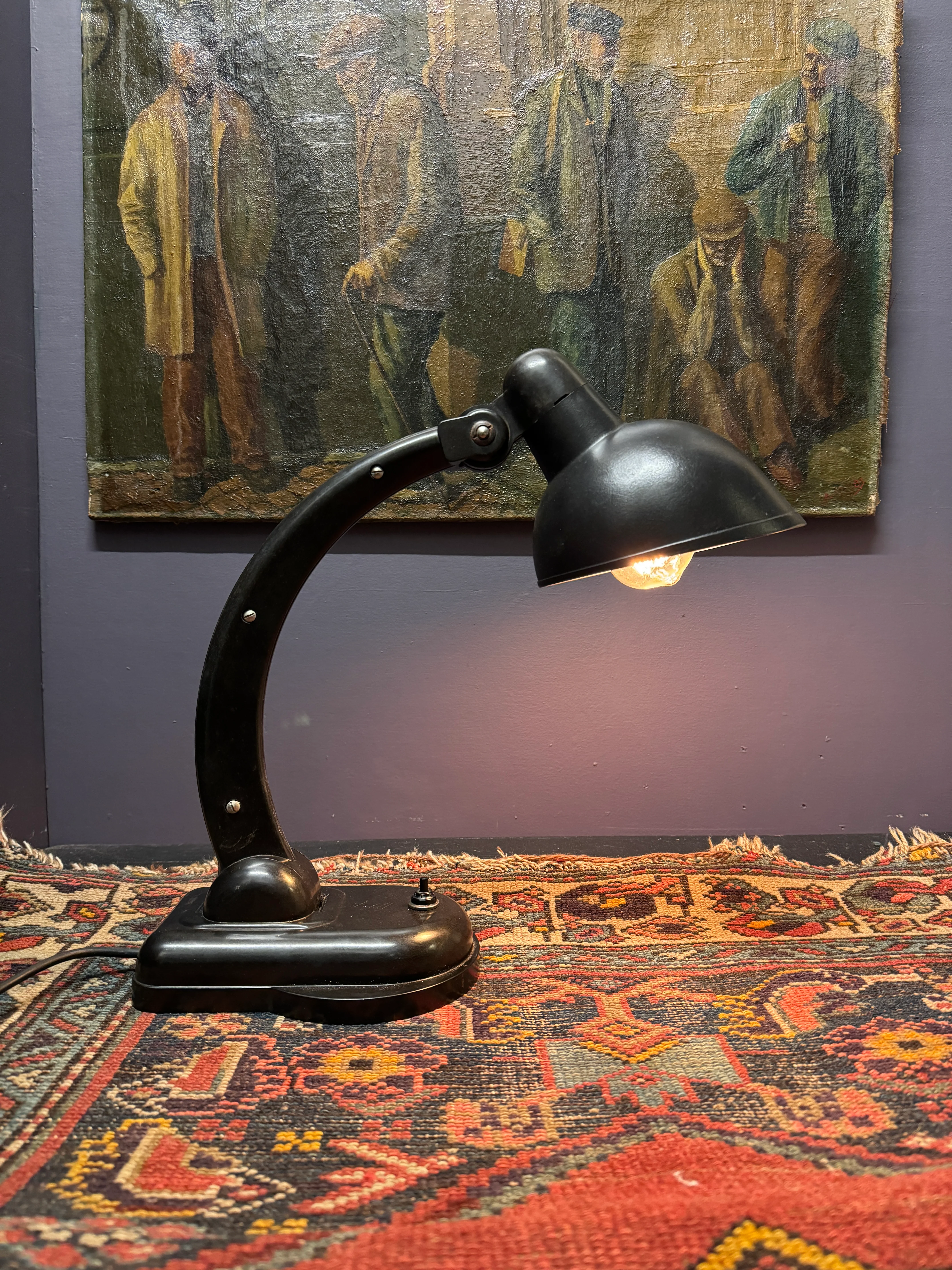 1940s USSR Version Sigma Bakelite Table Lamp By Christian Dell For Heinrich Römmler - Image 6