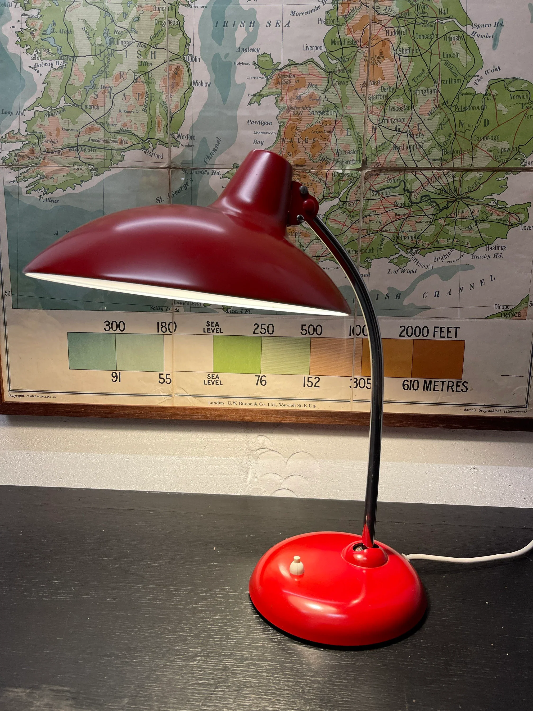 1950s Bauhaus Table Lamp Kaiser Idell Model 6786 By Christian Dell - Image 2