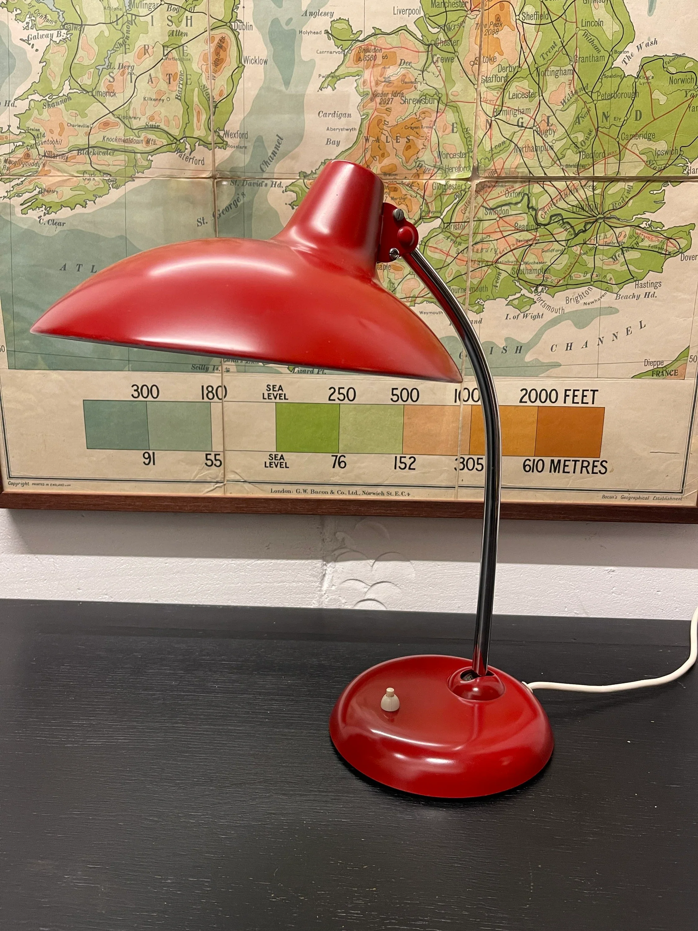 1950s Bauhaus Table Lamp Kaiser Idell Model 6786 By Christian Dell - Image 4