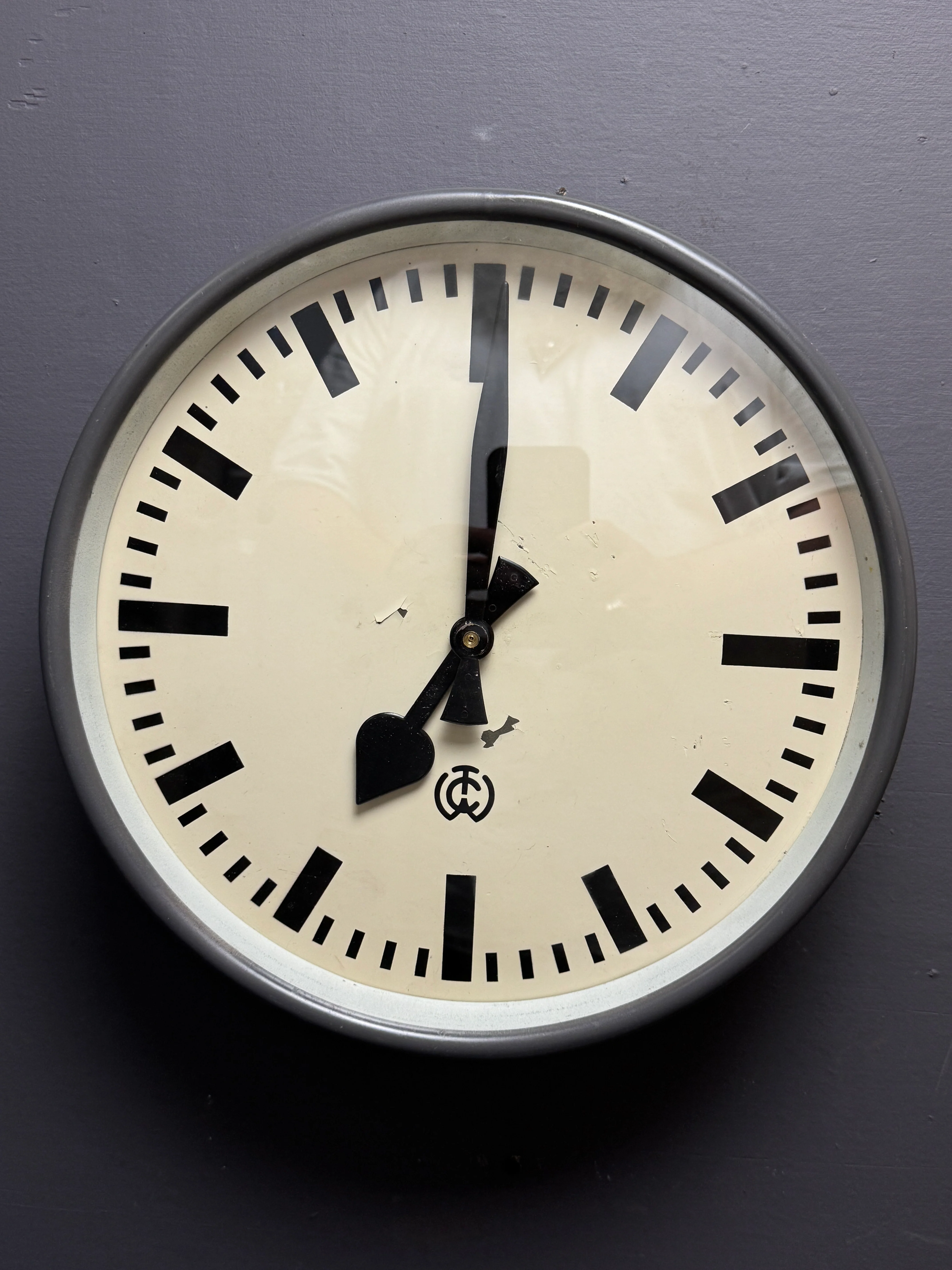 1950's Czech Factory Clock - Image 2