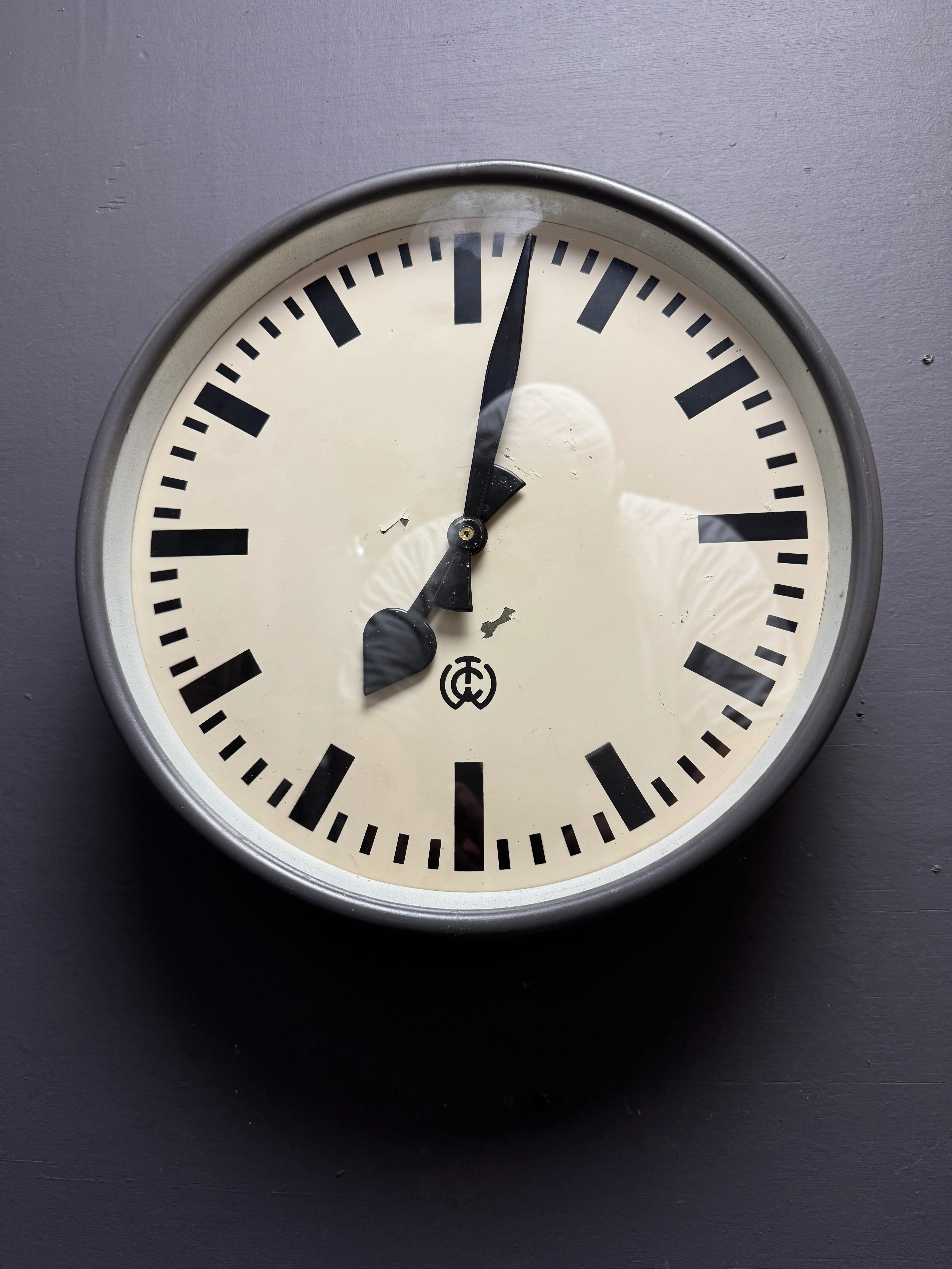 1950's Czech Factory Clock - Image 3