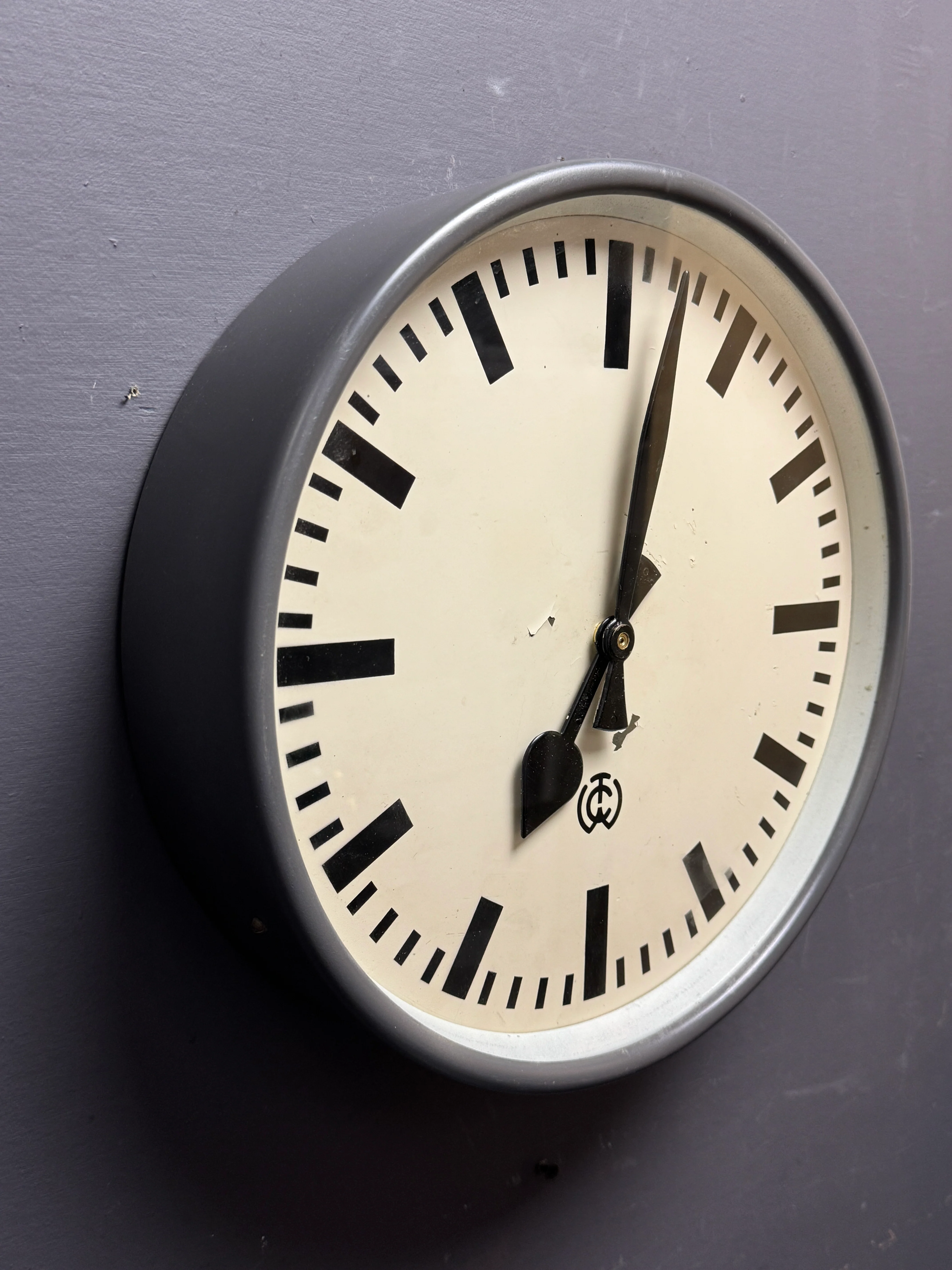1950's Czech Factory Clock - Image 4